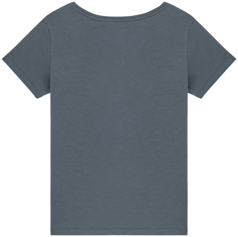 Ecologisch slub dames-T-shirt