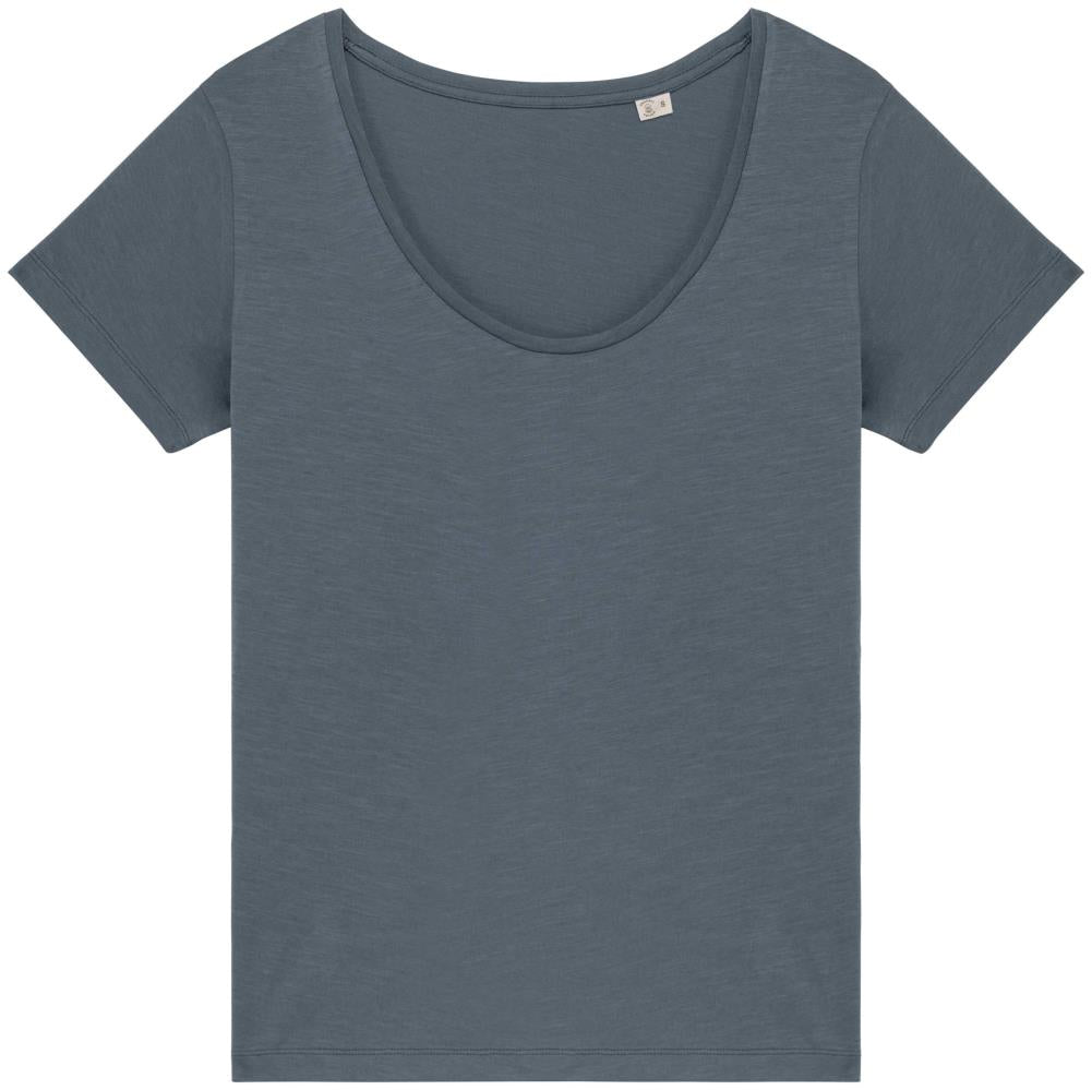 Ecologisch slub dames-T-shirt