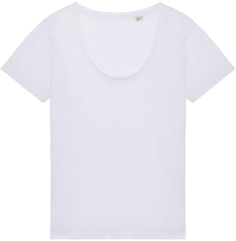 Ecologisch slub dames-T-shirt