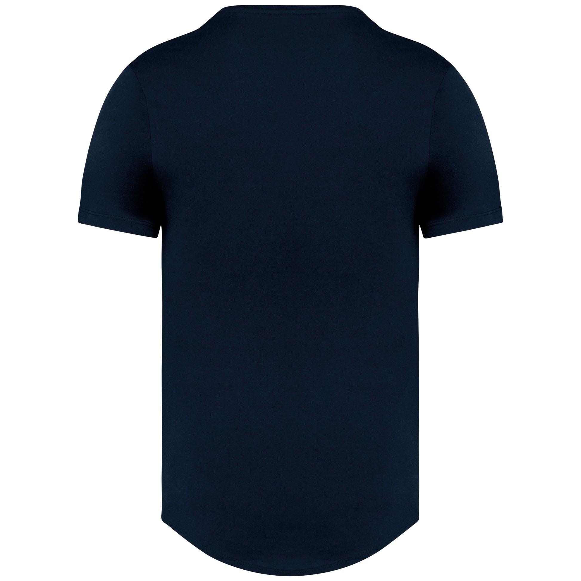 Ecologisch T-shirt afgerond boord ronde hals korte mouwen Heren
