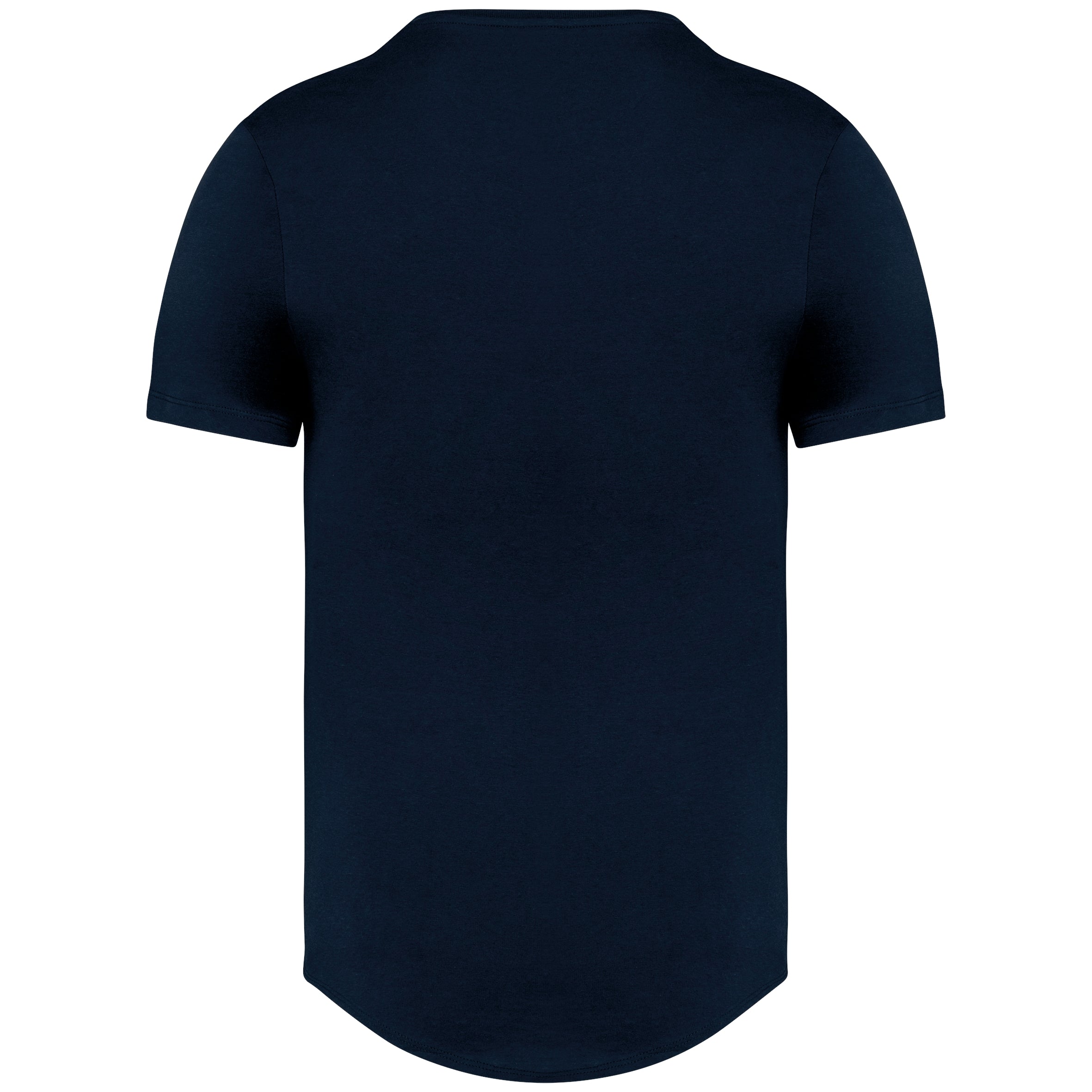 Ecologisch T-shirt afgerond boord ronde hals korte mouwen Heren