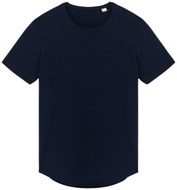 Ecologisch T-shirt afgerond boord ronde hals korte mouwen Heren