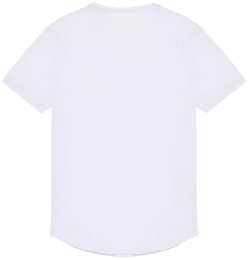 Ecologisch T-shirt afgerond boord ronde hals korte mouwen Heren
