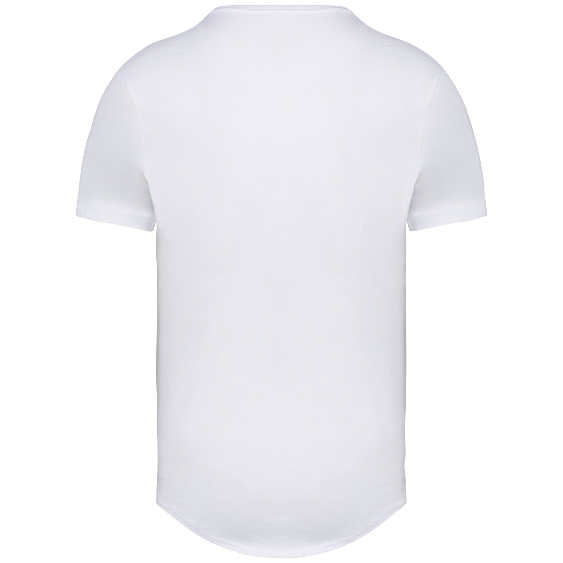 Ecologisch T-shirt afgerond boord ronde hals korte mouwen Heren