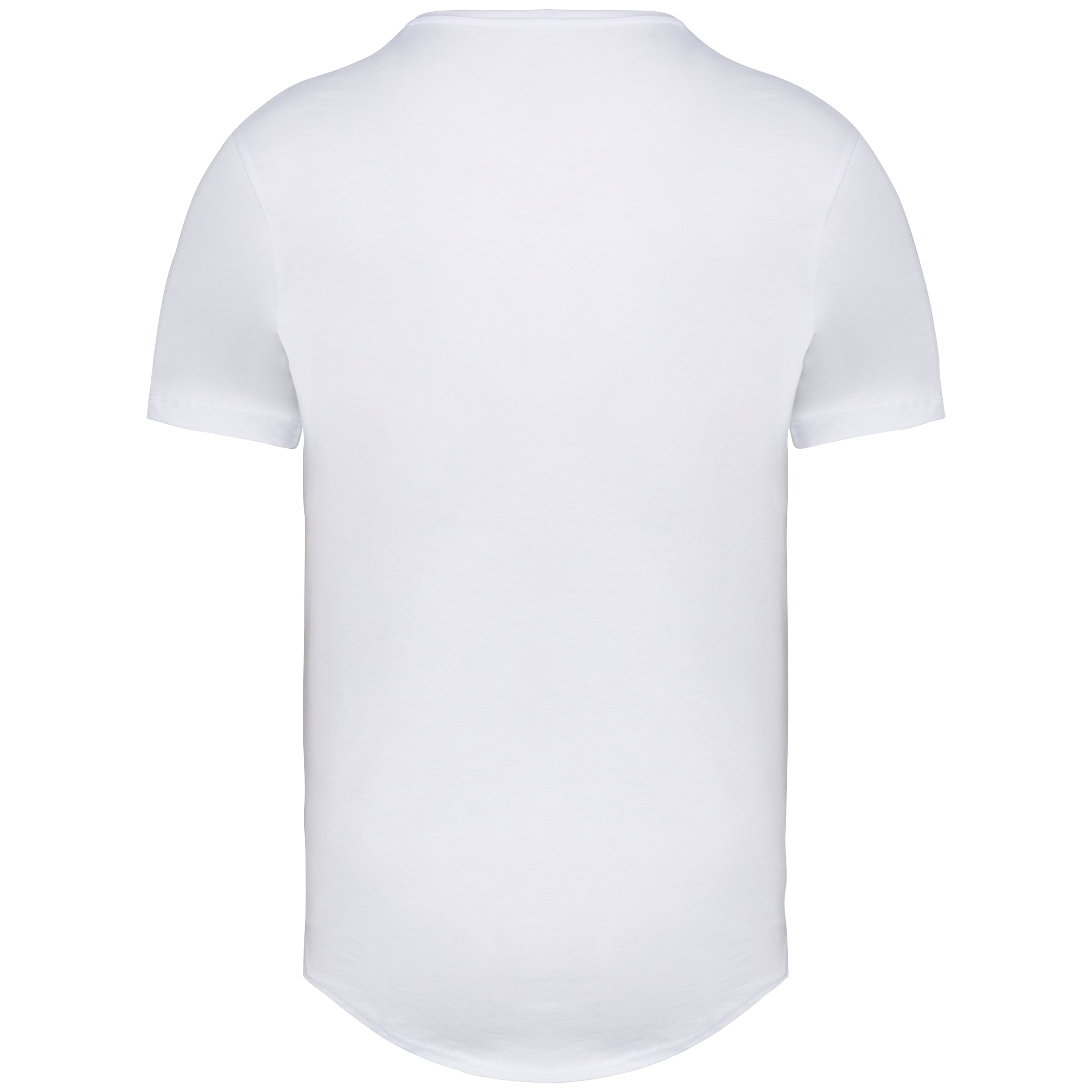 Ecologisch T-shirt afgerond boord ronde hals korte mouwen Heren