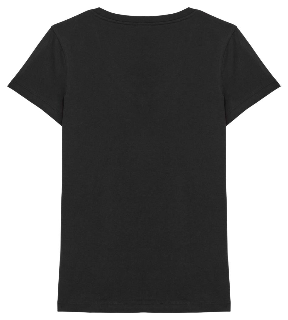 Ecologisch dames-T-shirt met V-hals