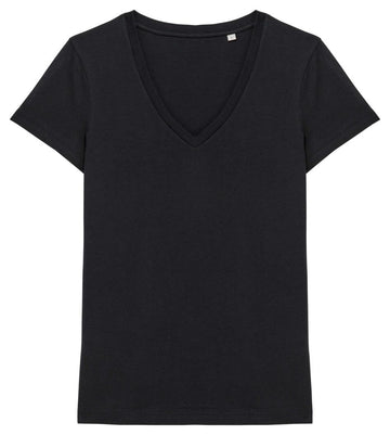 Ecologisch dames-T-shirt met V-hals