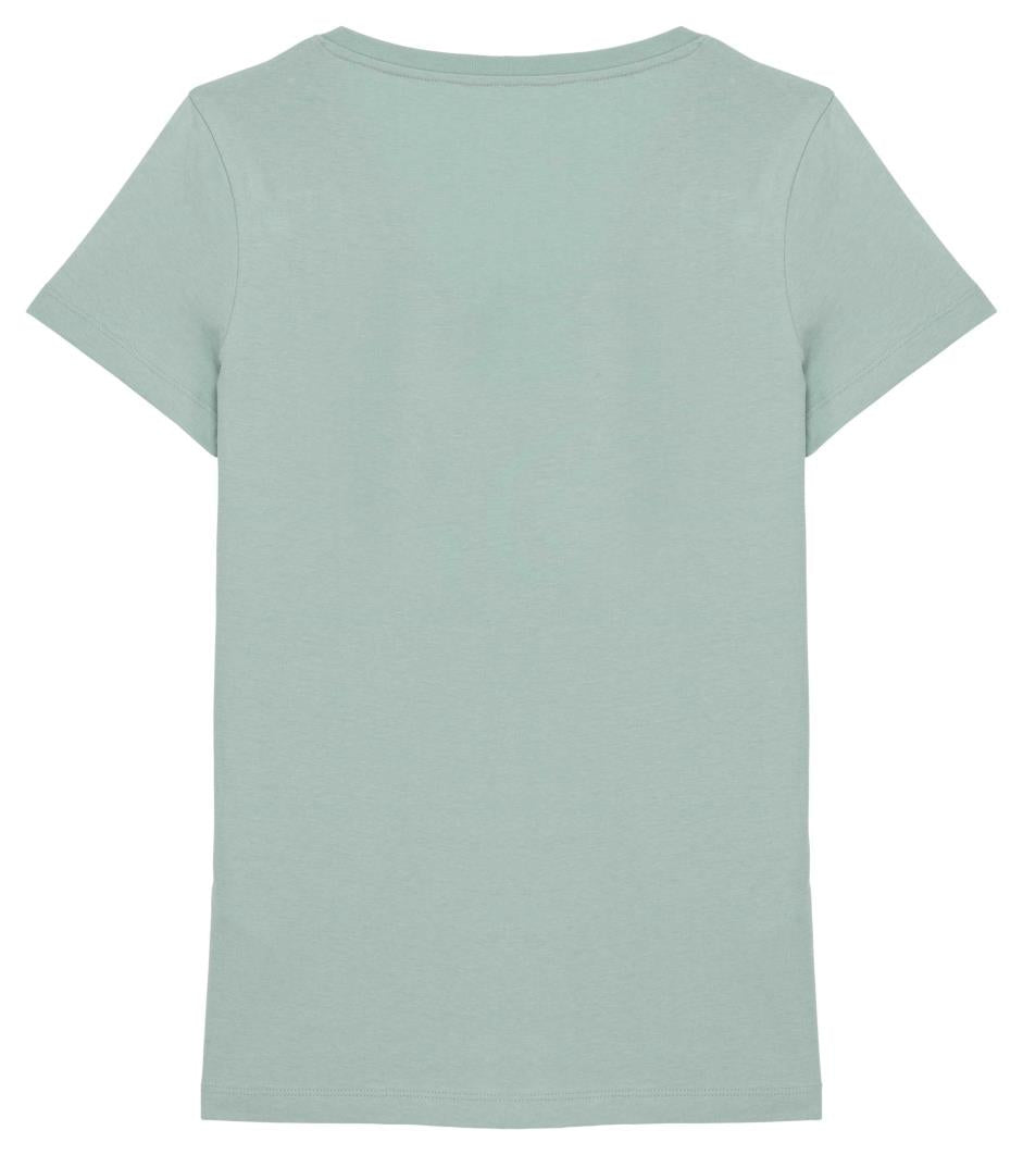 Ecologisch dames-T-shirt met V-hals