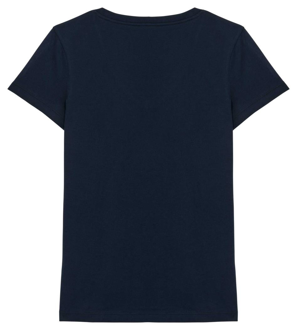 Ecologisch dames-T-shirt met V-hals