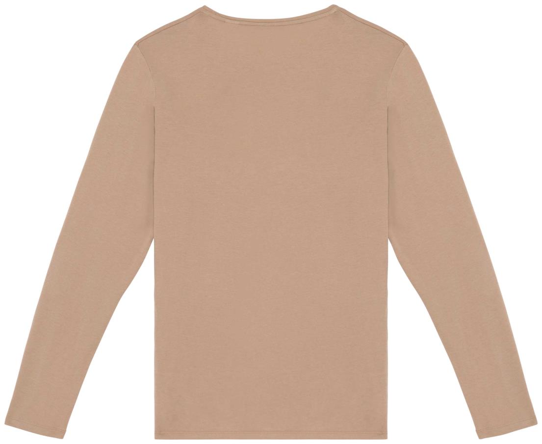 Ecologisch verwassen uniseks T-shirt lange mouwen