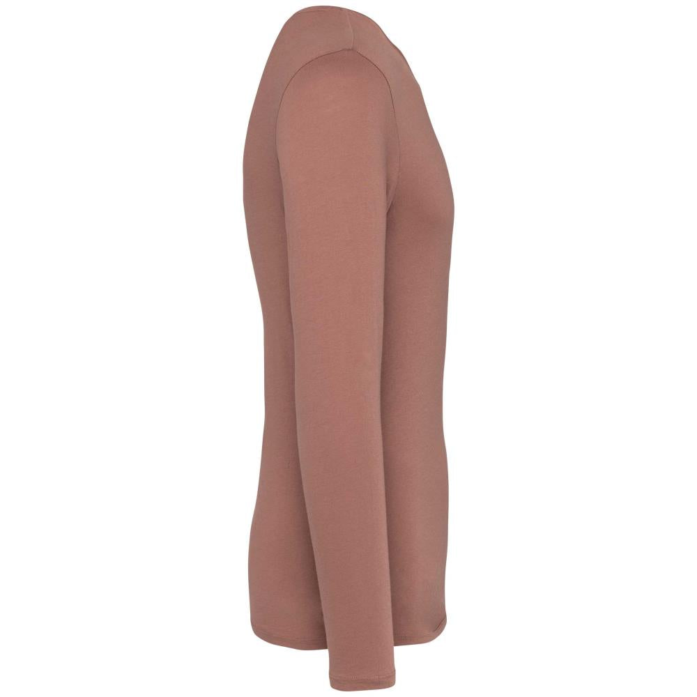 Ecologisch verwassen uniseks T-shirt lange mouwen
