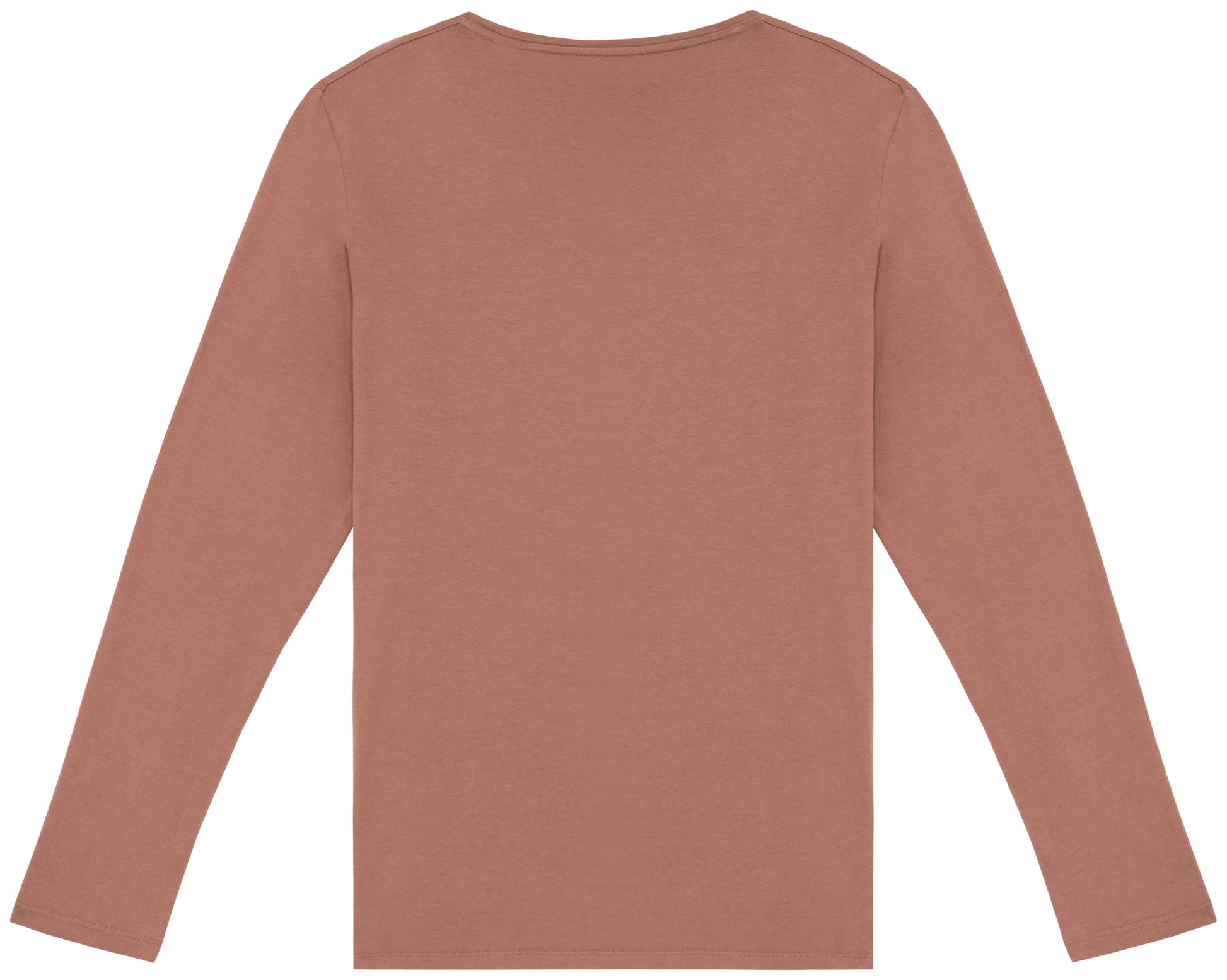 Ecologisch verwassen uniseks T-shirt lange mouwen