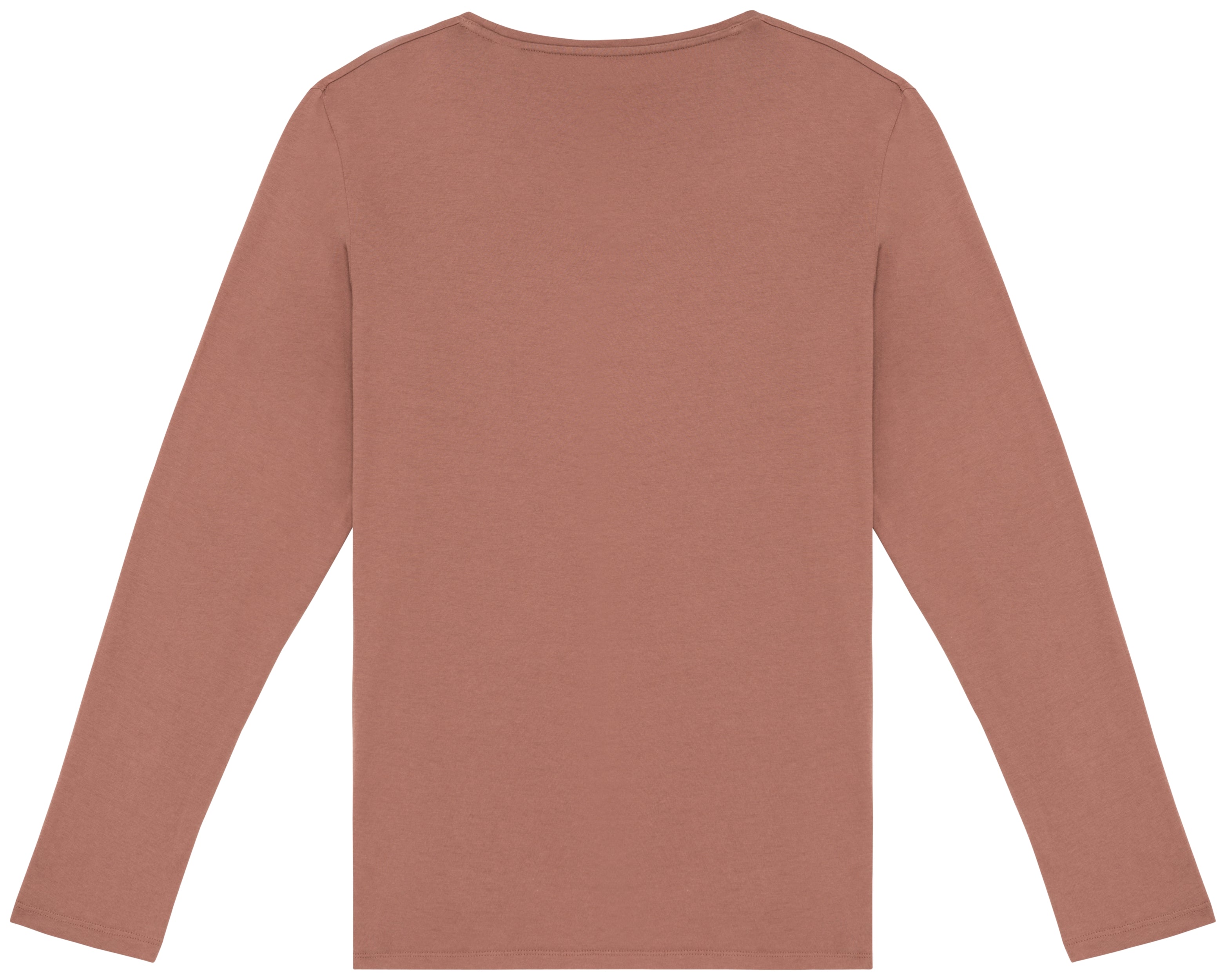 Ecologisch verwassen uniseks T-shirt lange mouwen