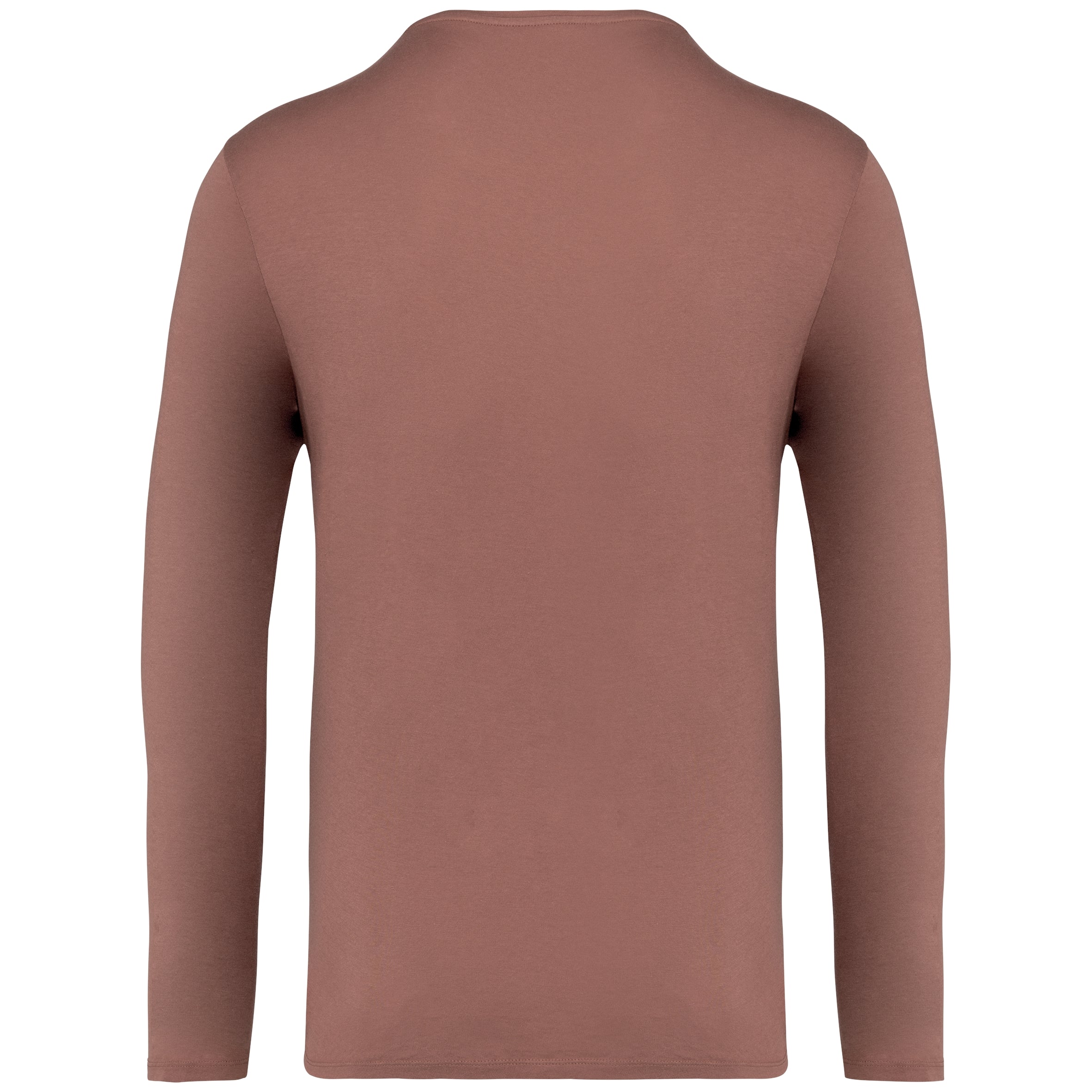 Ecologisch verwassen uniseks T-shirt lange mouwen