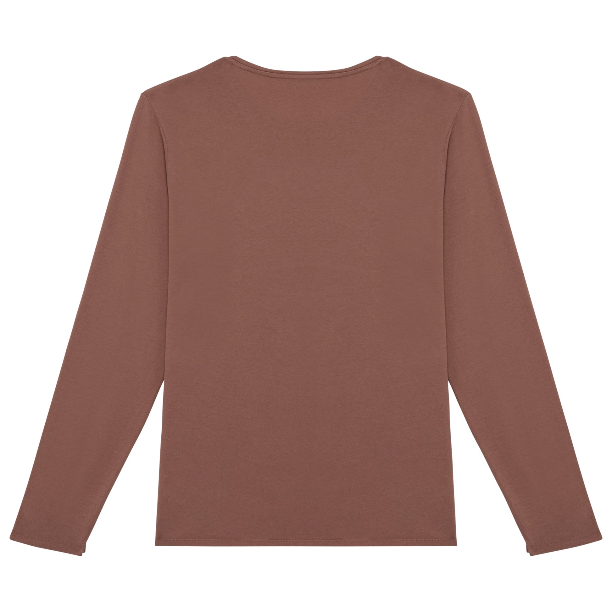Ecologisch verwassen uniseks T-shirt lange mouwen