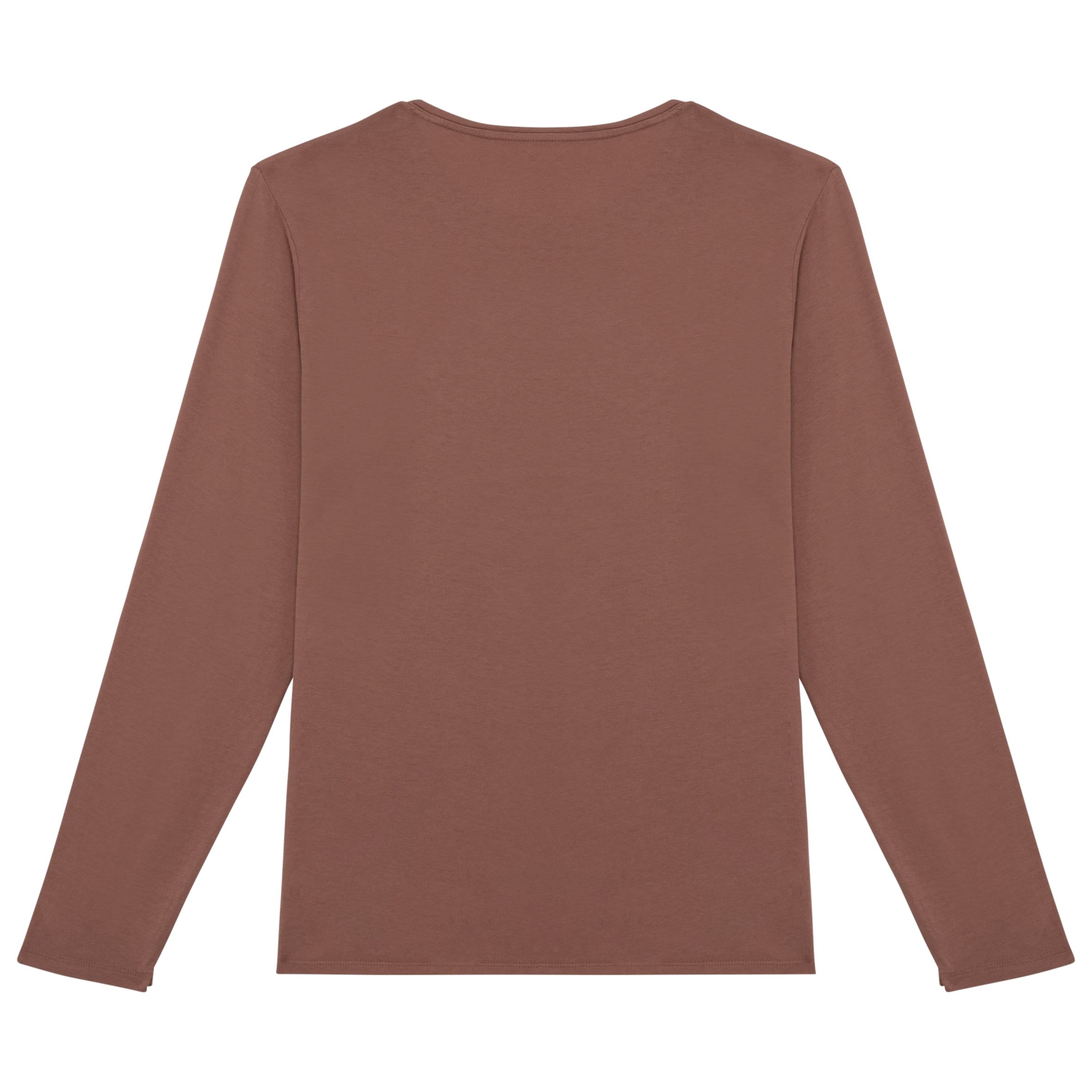 Ecologisch verwassen uniseks T-shirt lange mouwen