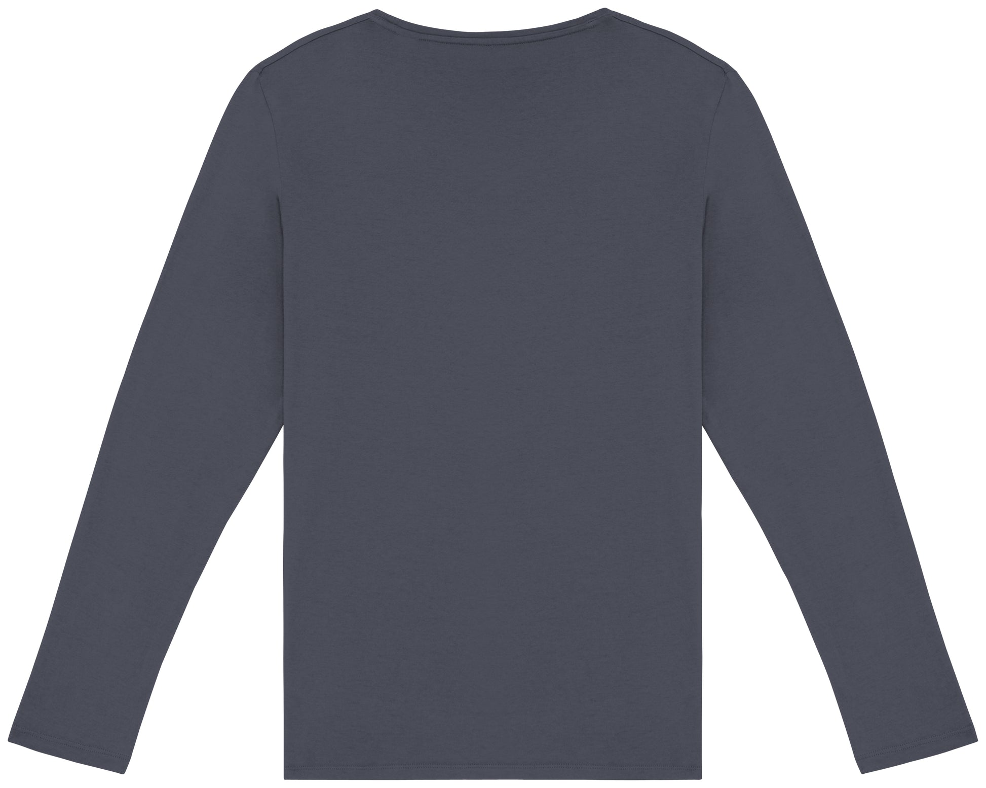 Ecologisch verwassen uniseks T-shirt lange mouwen