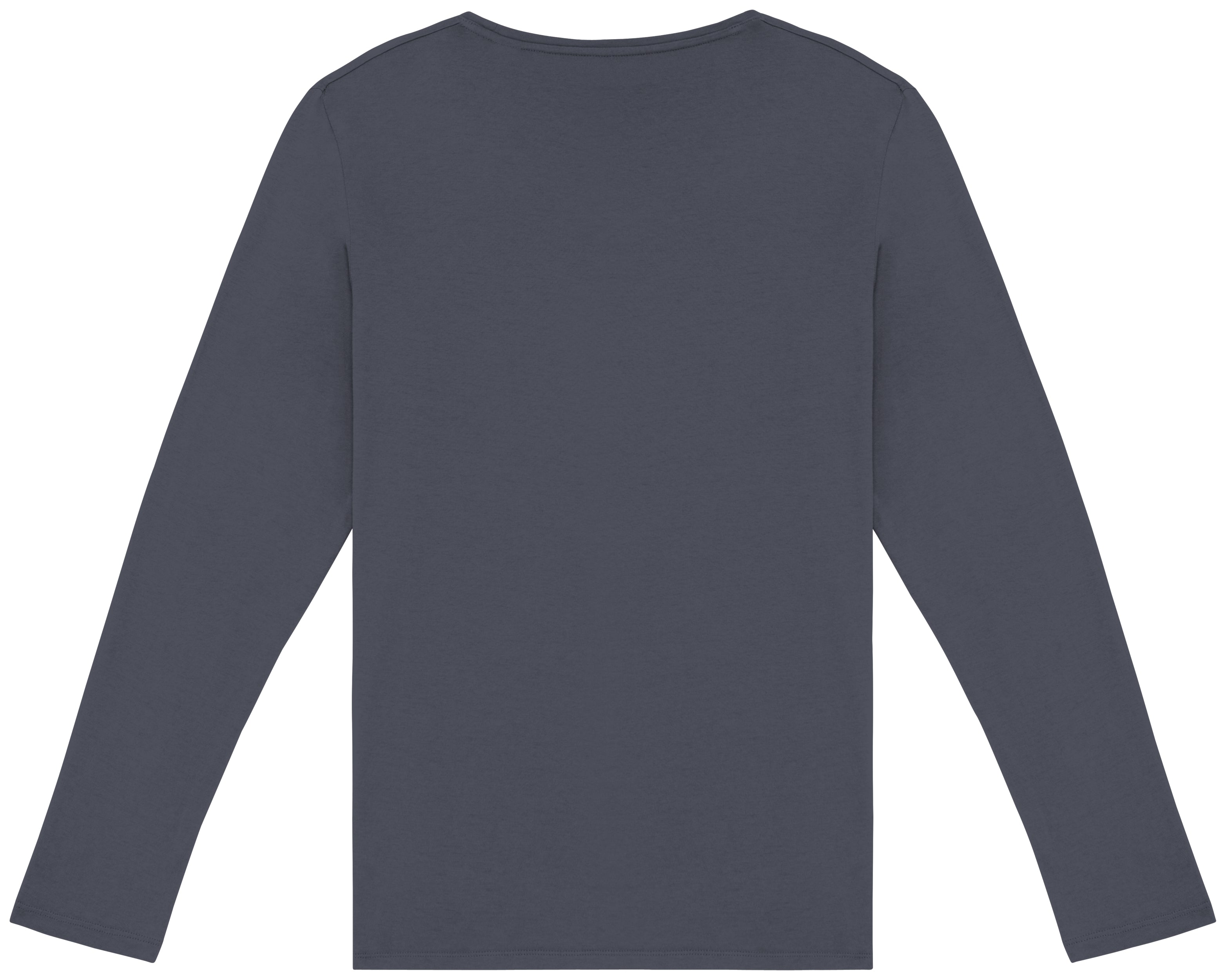 Ecologisch verwassen uniseks T-shirt lange mouwen