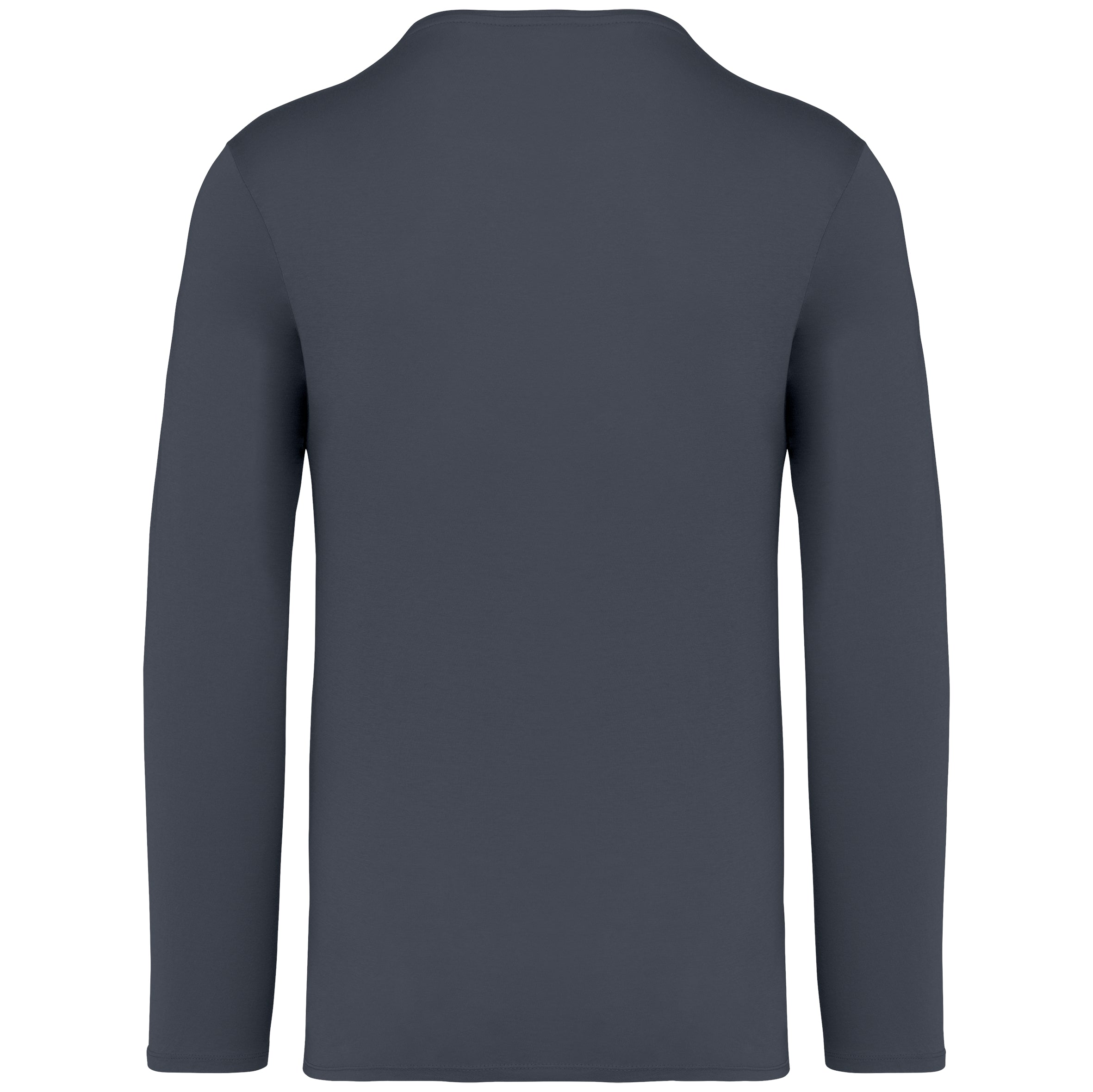 Ecologisch verwassen uniseks T-shirt lange mouwen