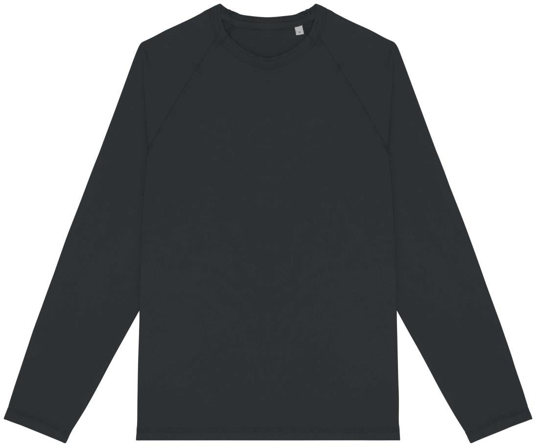 Ecologisch heren-T-shirt met lange raglanmouwen