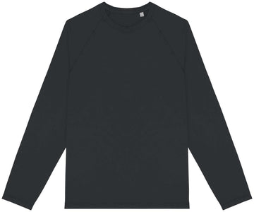 Ecologisch heren-T-shirt met lange raglanmouwen