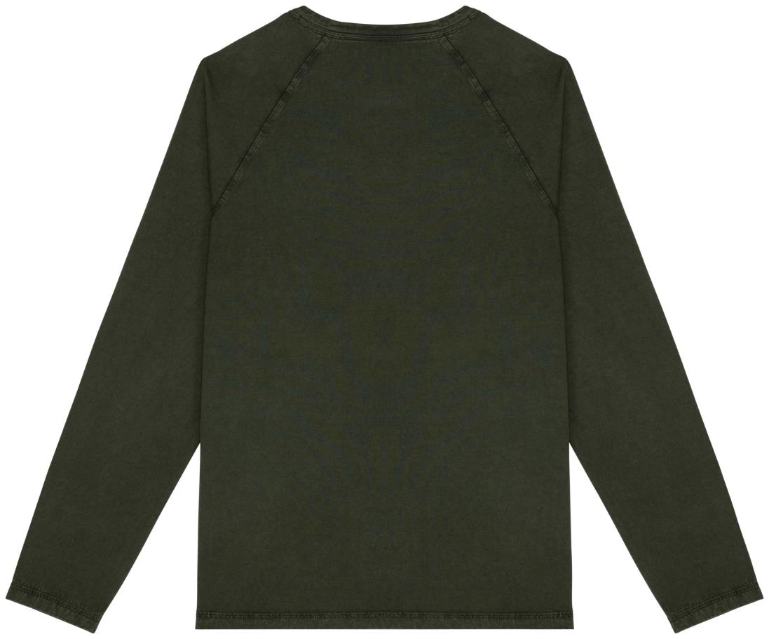 Ecologisch heren-T-shirt met lange raglanmouwen