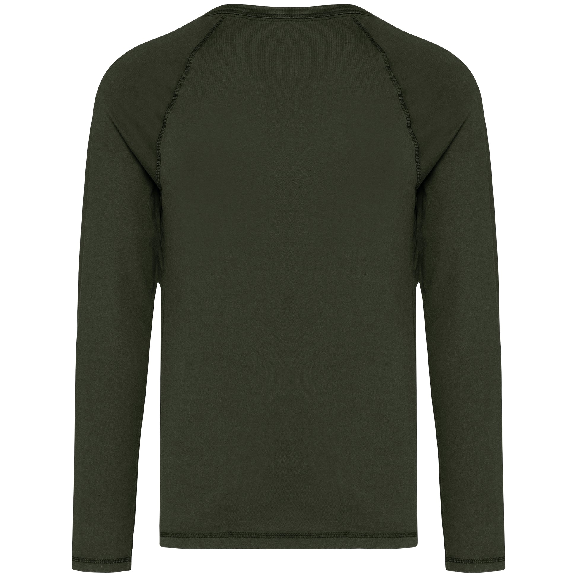 Ecologisch heren-T-shirt met lange raglanmouwen