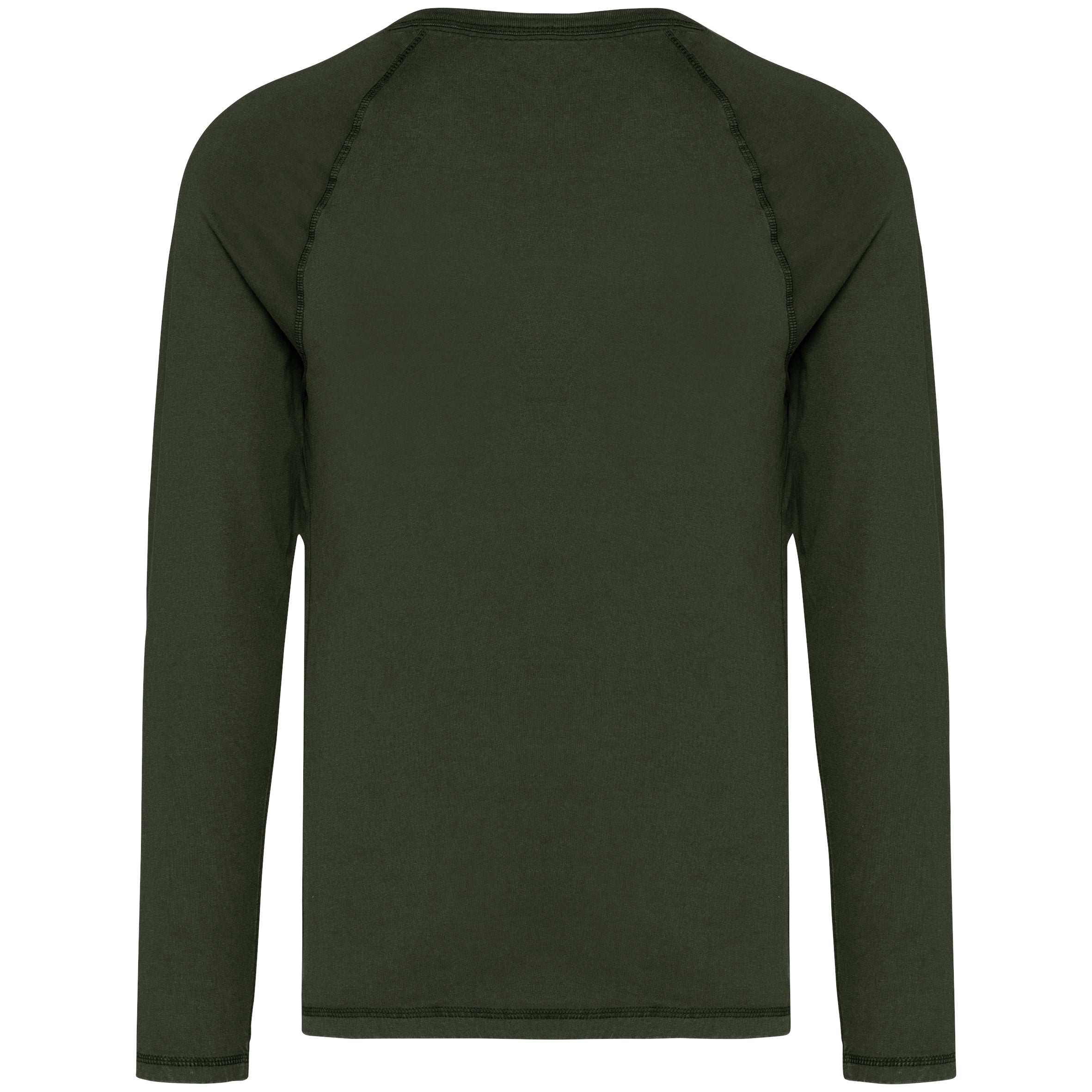 Ecologisch heren-T-shirt met lange raglanmouwen