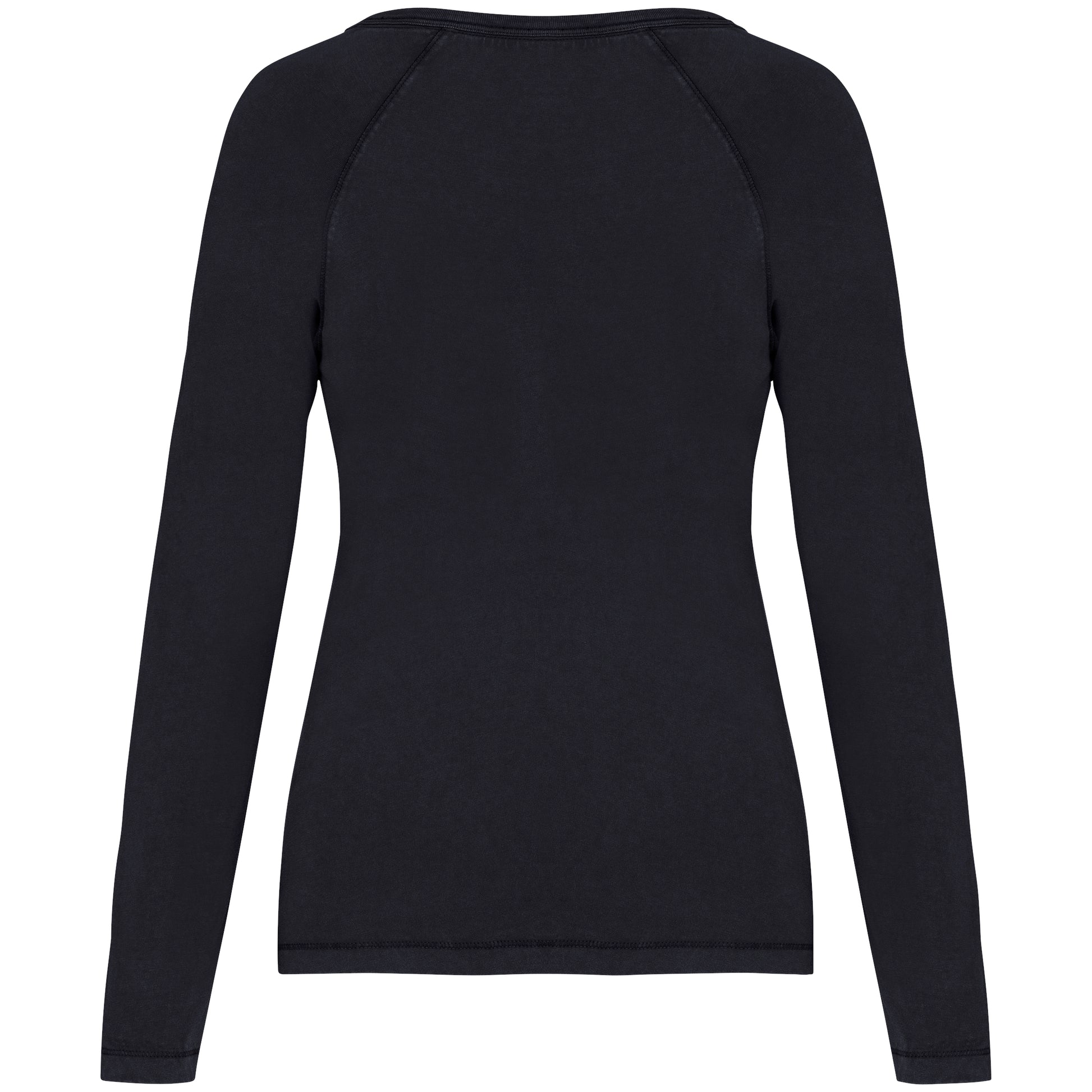 Ecologisch dames-T-shirt met lange raglanmouwen