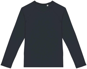 Ecologisch dames-T-shirt met lange raglanmouwen