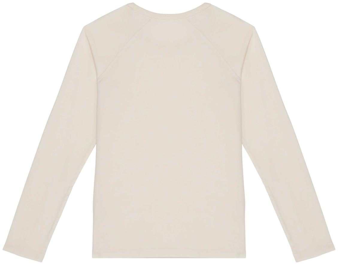 Ecologisch dames-T-shirt met lange raglanmouwen