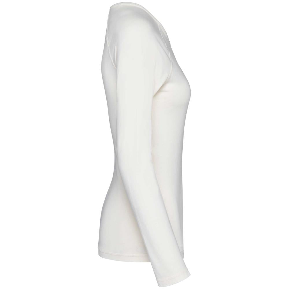 Ecologisch dames-T-shirt met lange raglanmouwen