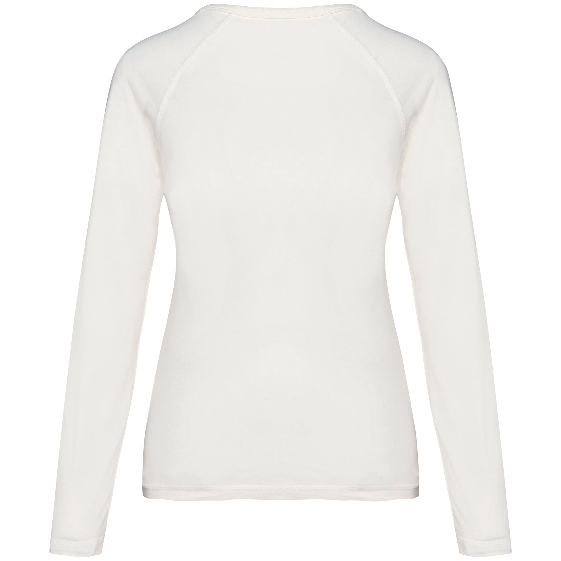 Ecologisch dames-T-shirt met lange raglanmouwen