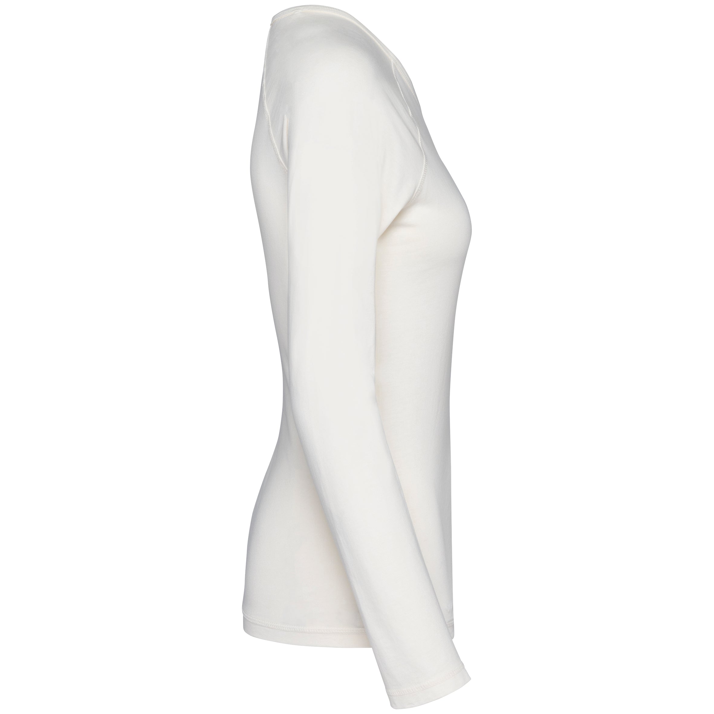 Ecologisch dames-T-shirt met lange raglanmouwen
