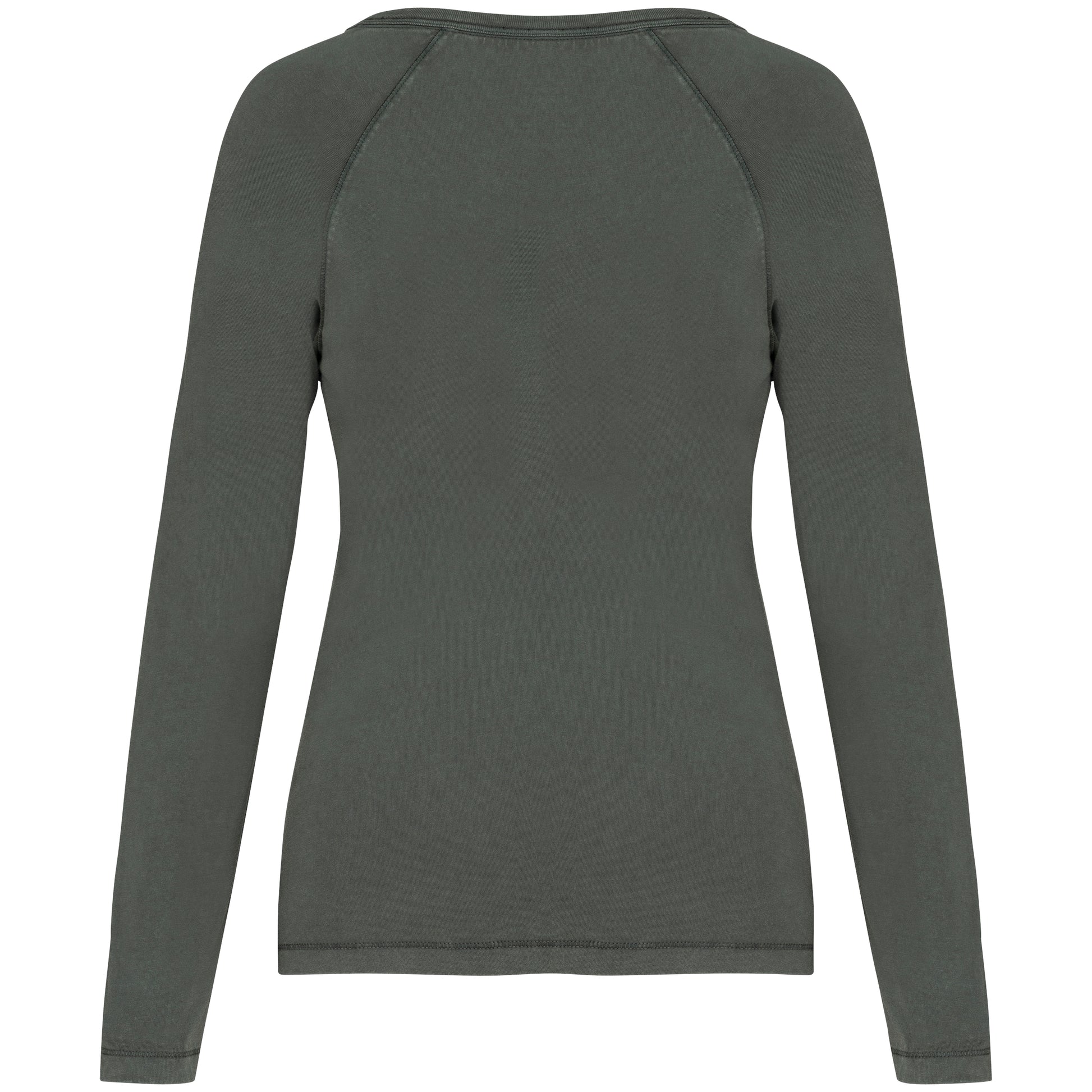 Ecologisch dames-T-shirt met lange raglanmouwen