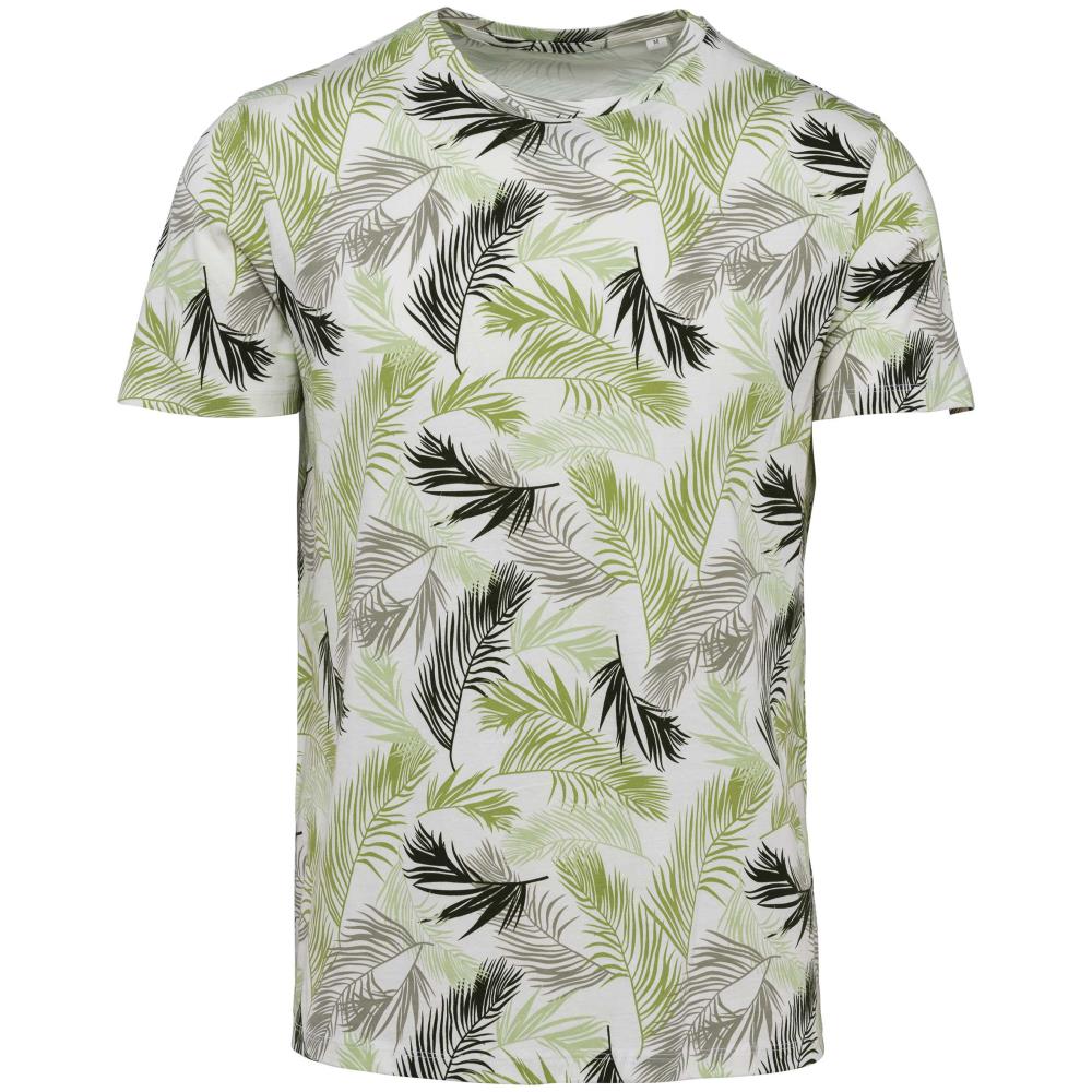 Ecologisch heren-T-shirt met tropische print