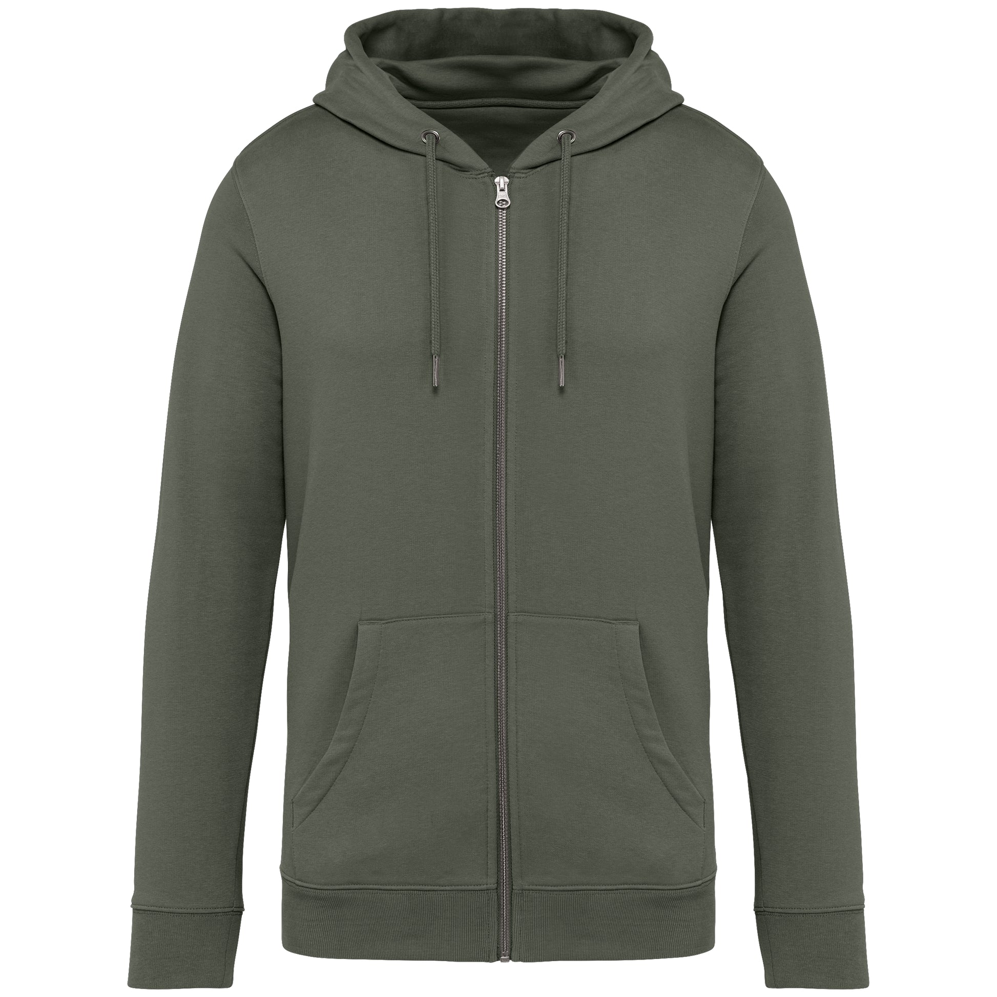 Ecologische uniseks sweatvest met capuchon