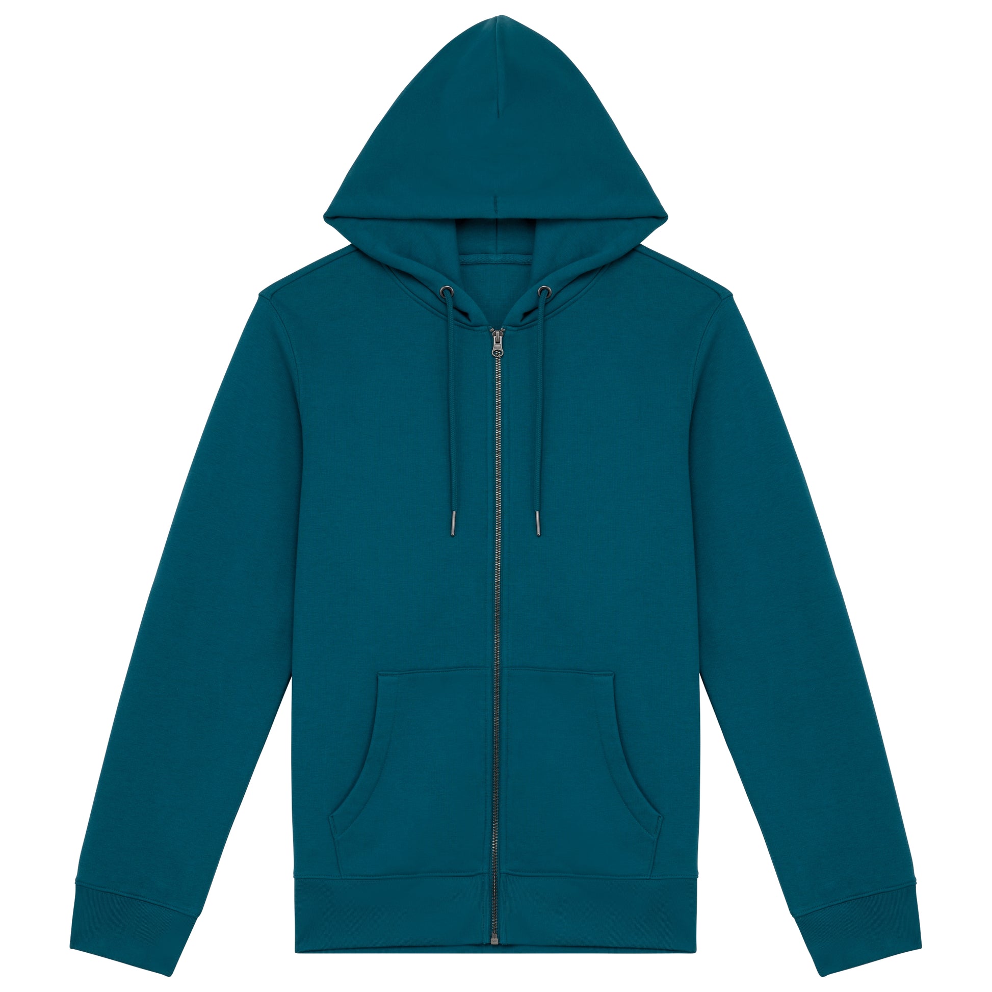 Ecologische uniseks sweatvest met capuchon