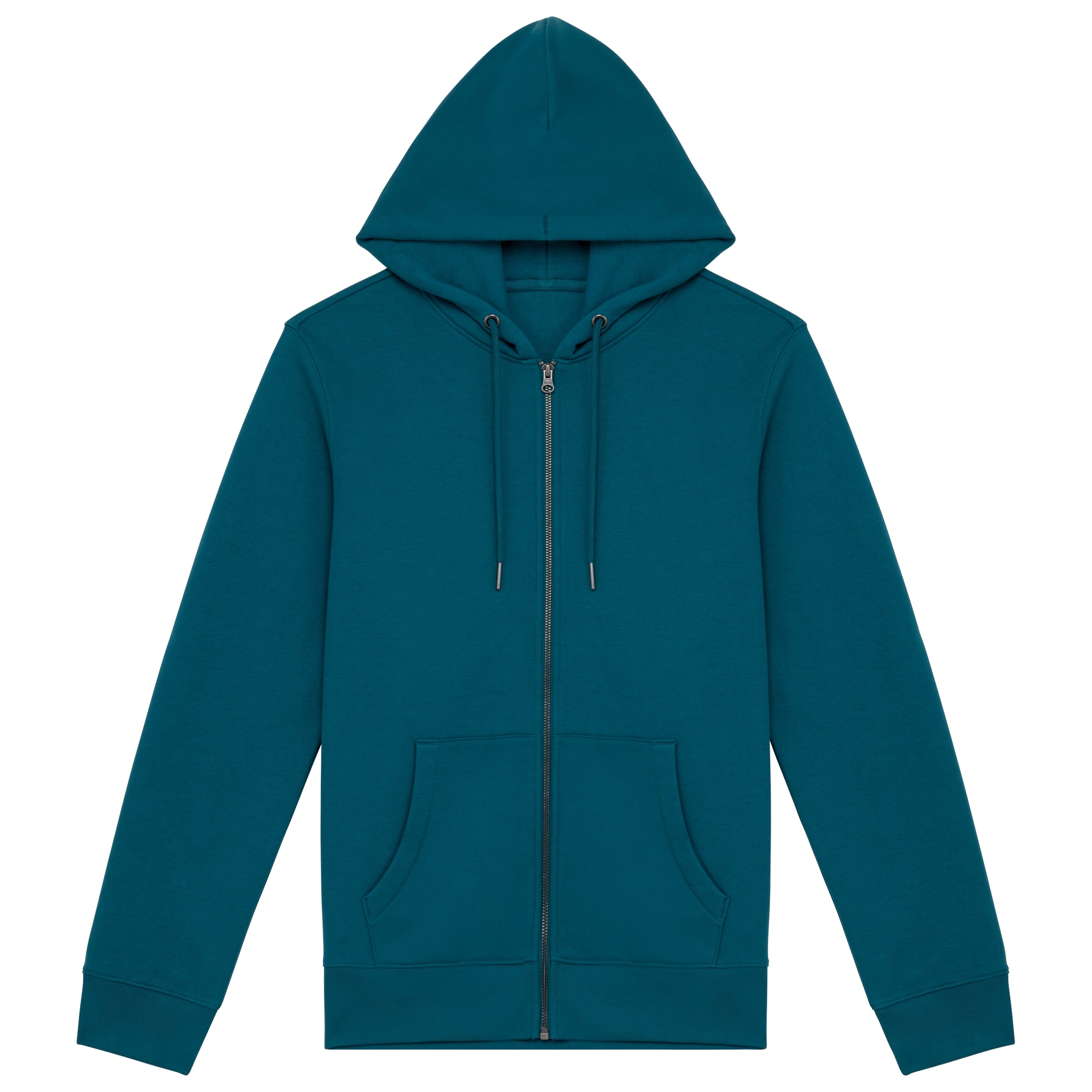 Ecologische uniseks sweatvest met capuchon