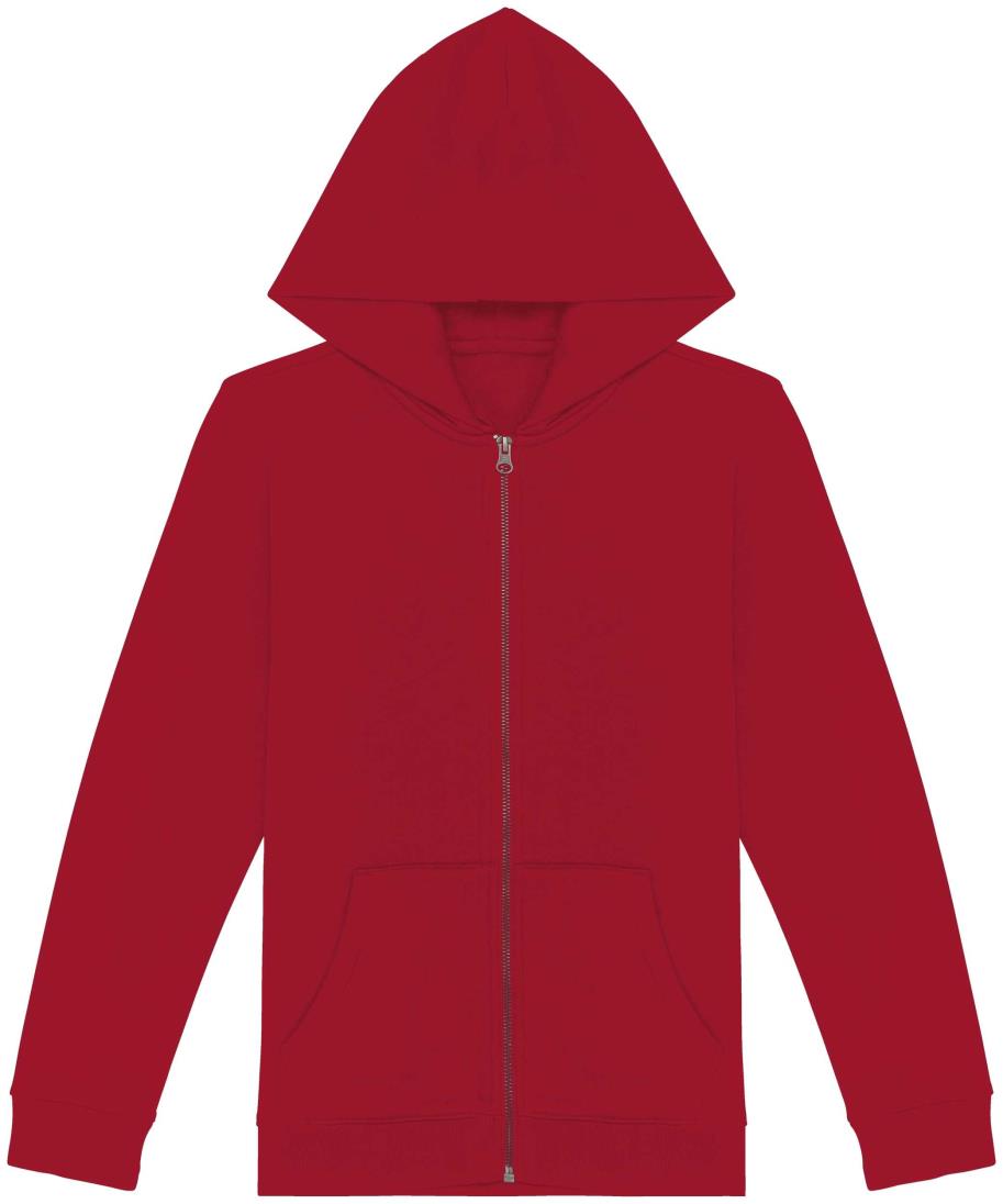 Ecologisch kindersweatvest met capuchon