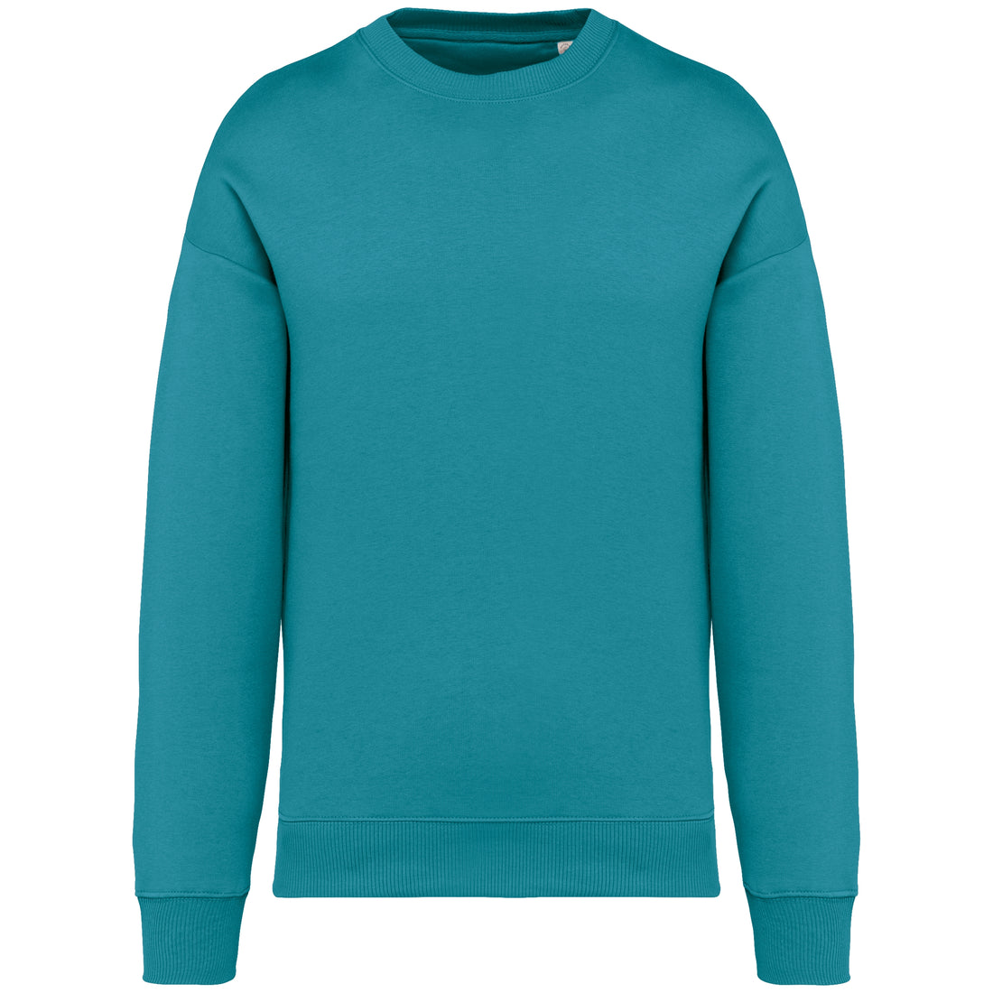 Ecologische oversized uniseks sweater met ronde hals