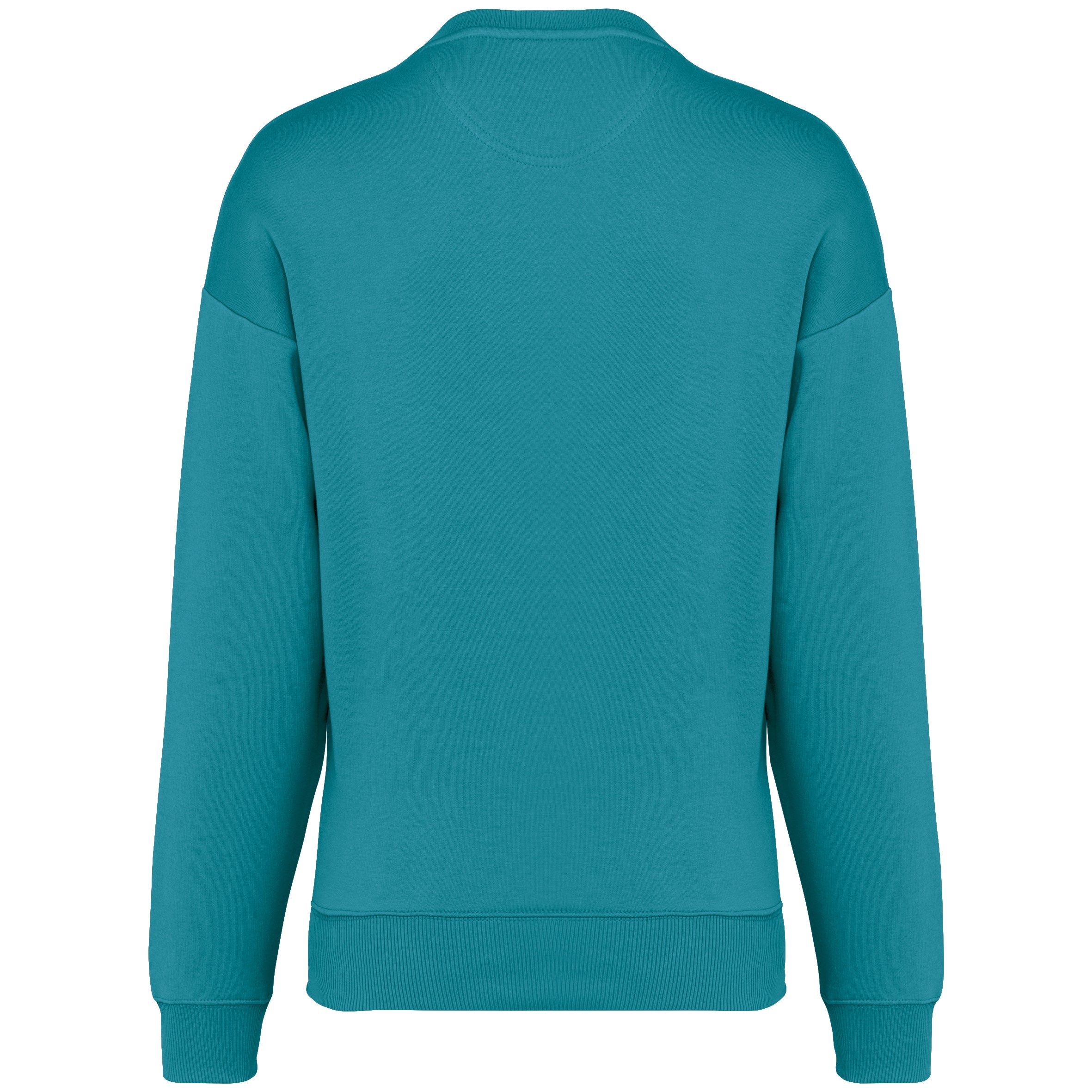 Ecologische oversized uniseks sweater met ronde hals