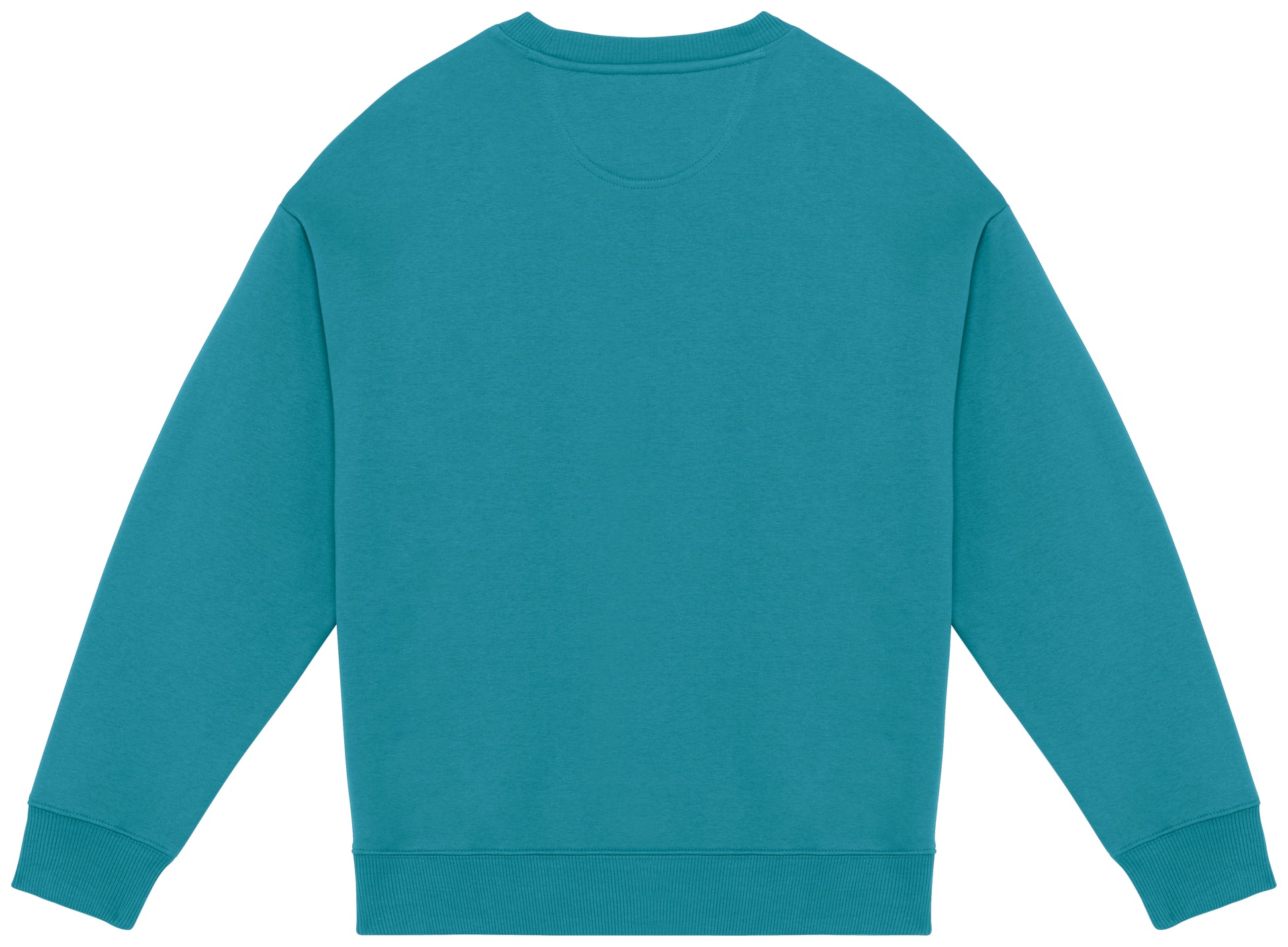 Ecologische oversized uniseks sweater met ronde hals