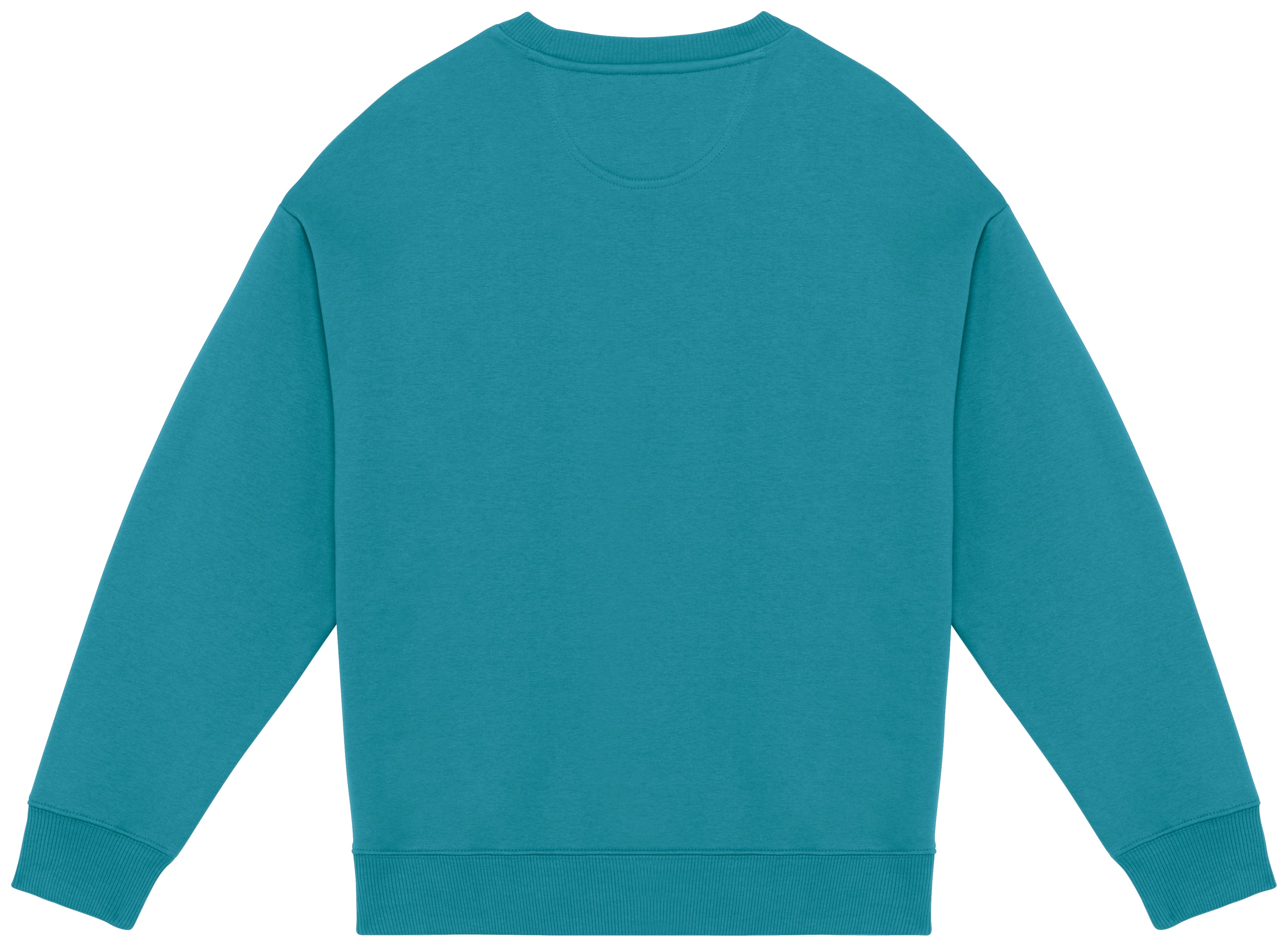 Ecologische oversized uniseks sweater met ronde hals