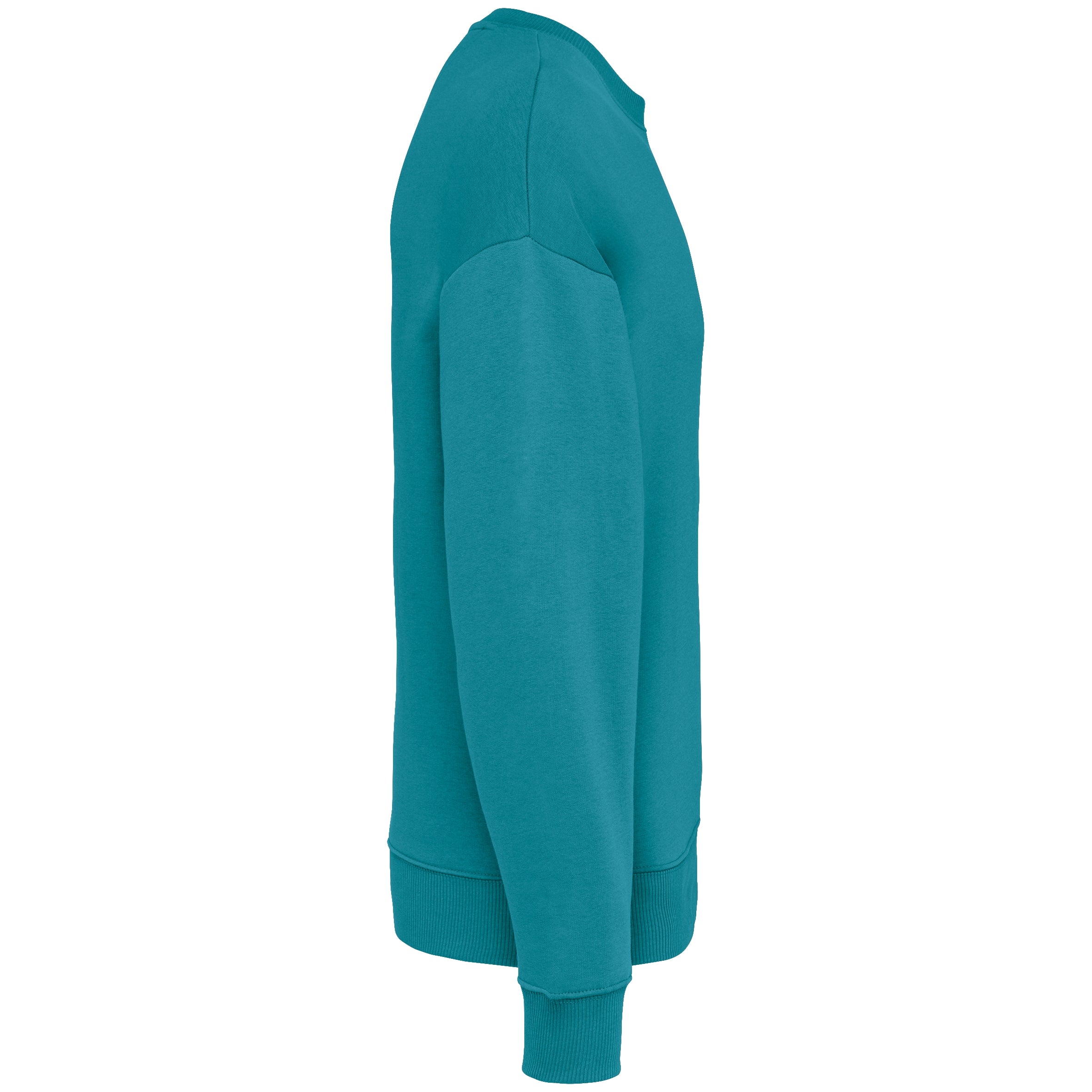 Ecologische oversized uniseks sweater met ronde hals