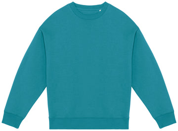 Ecologische oversized uniseks sweater met ronde hals