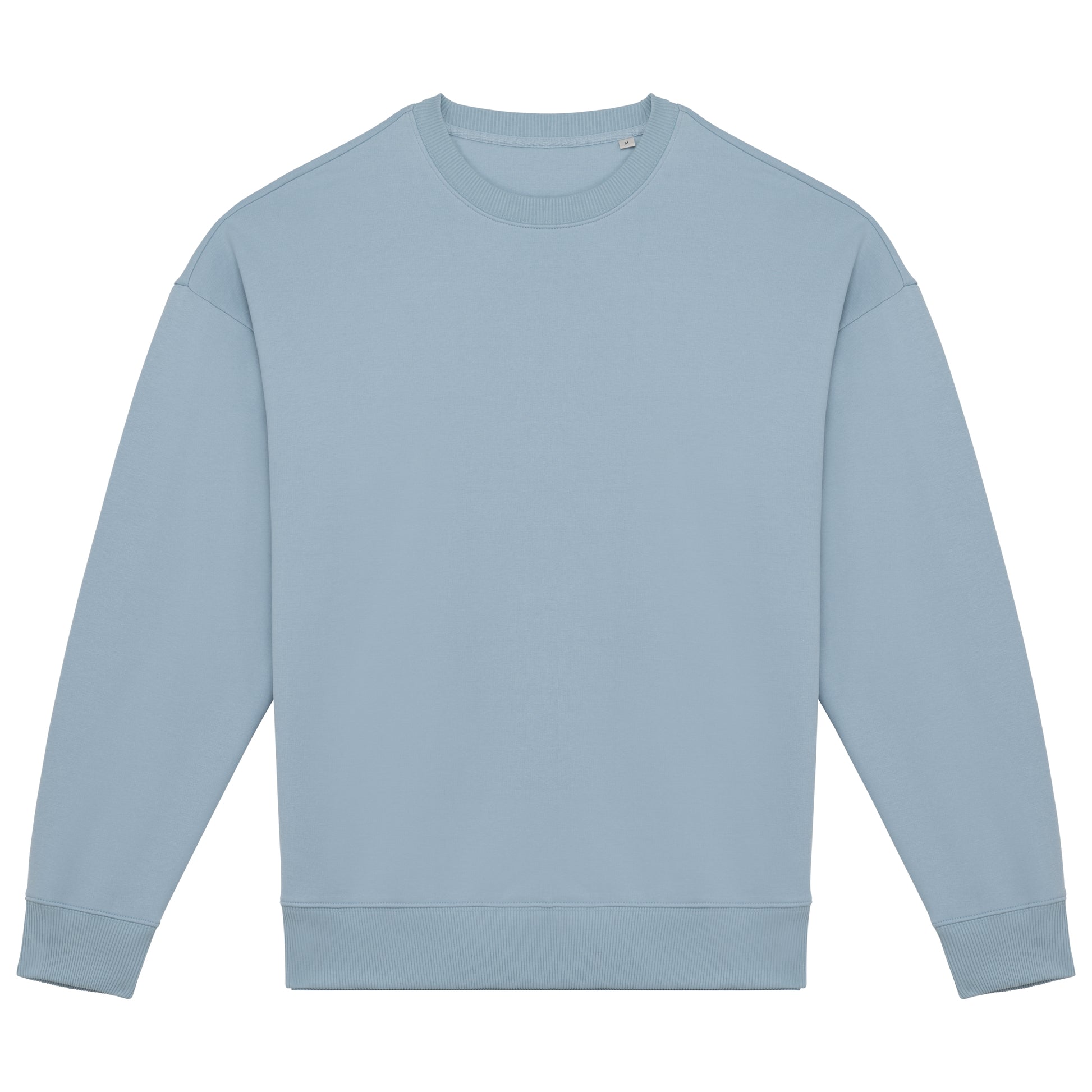 Ecologische oversized uniseks sweater met ronde hals
