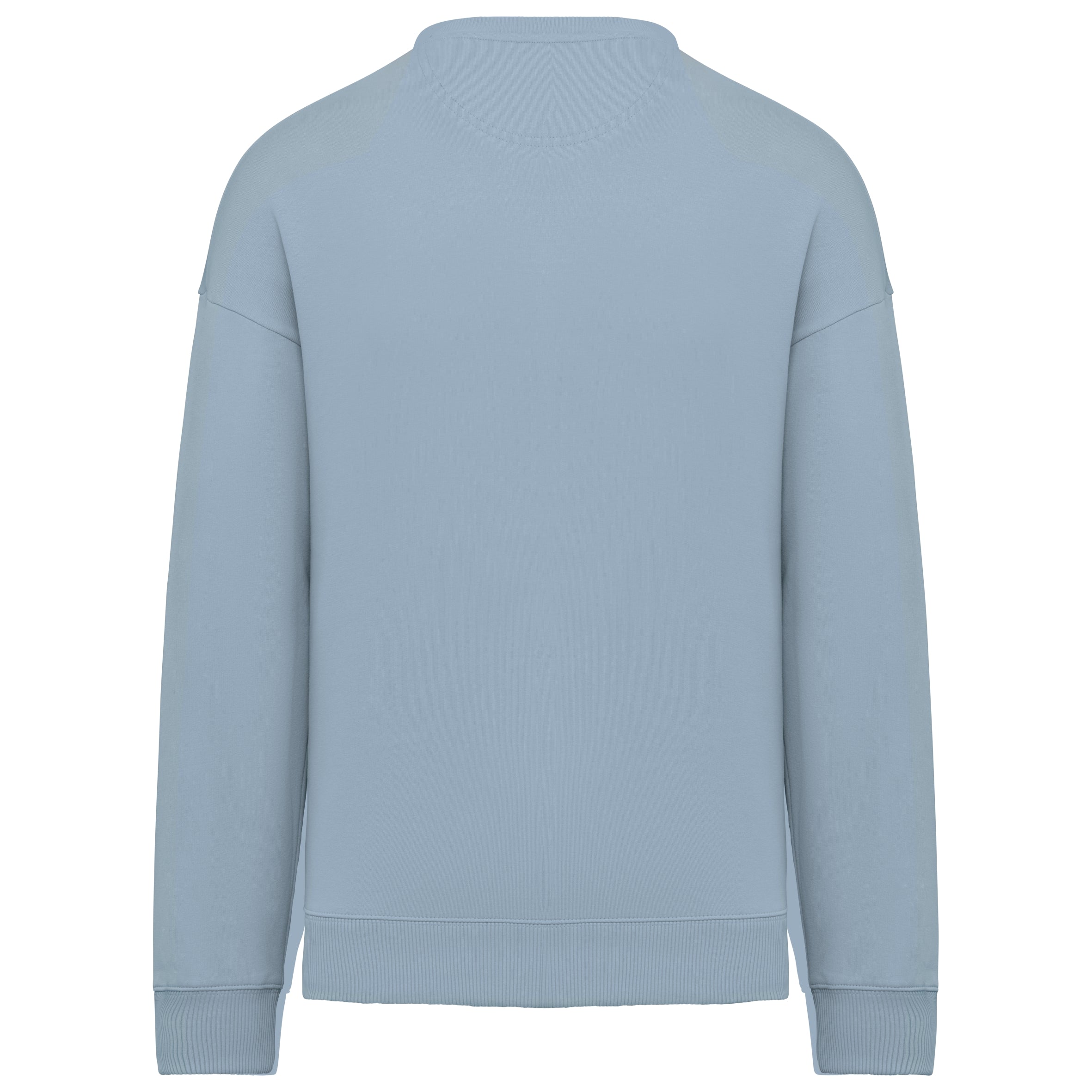Ecologische oversized uniseks sweater met ronde hals