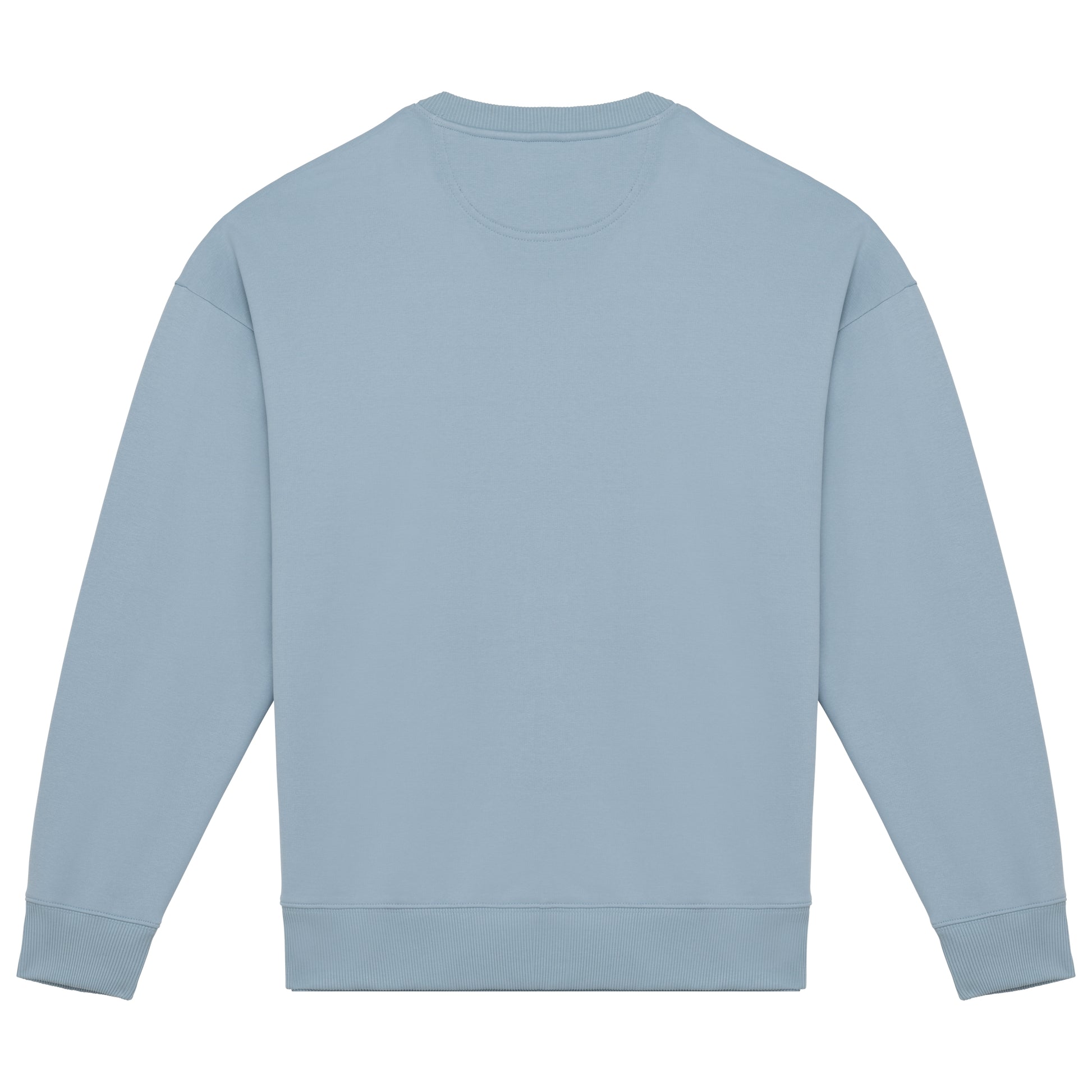 Ecologische oversized uniseks sweater met ronde hals