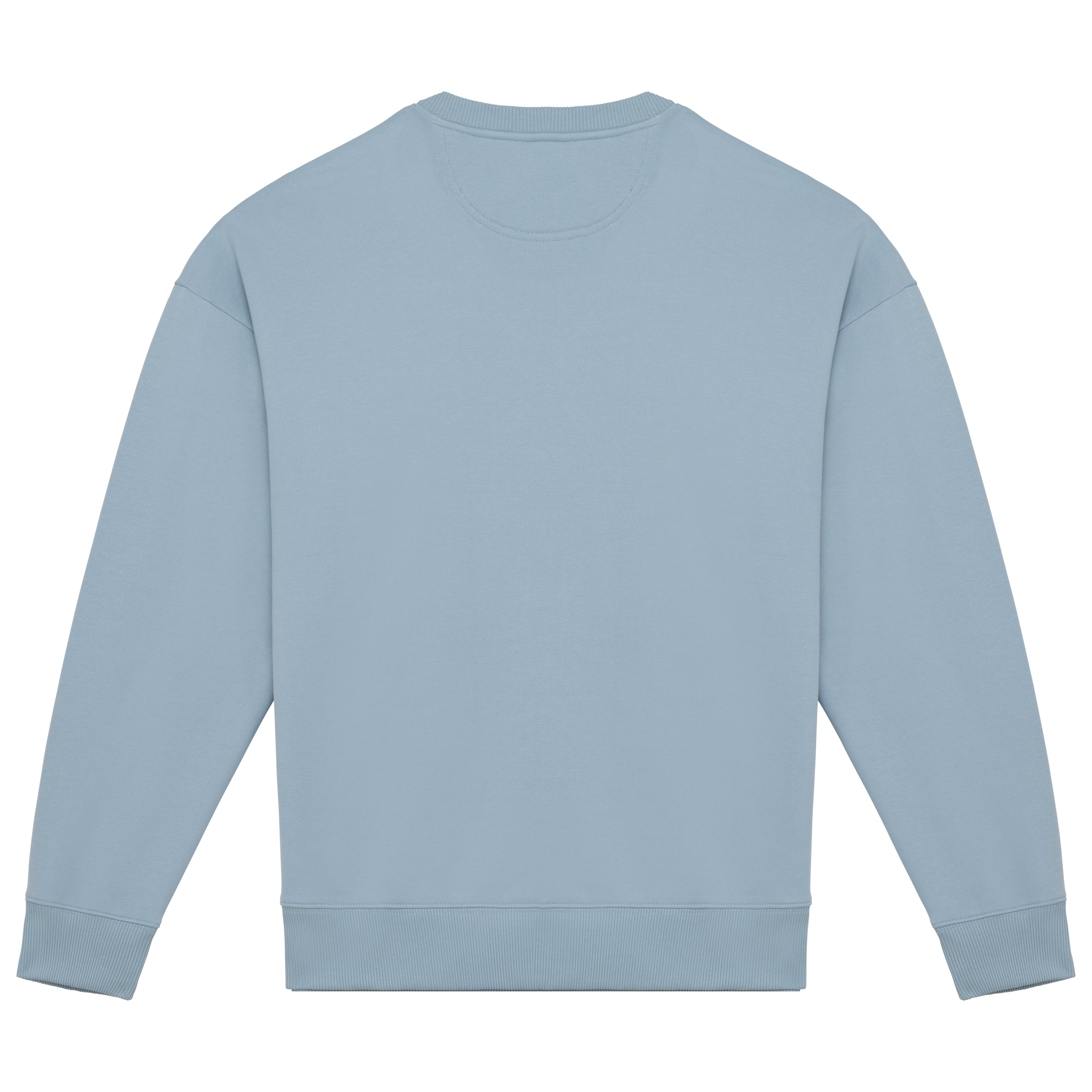 Ecologische oversized uniseks sweater met ronde hals